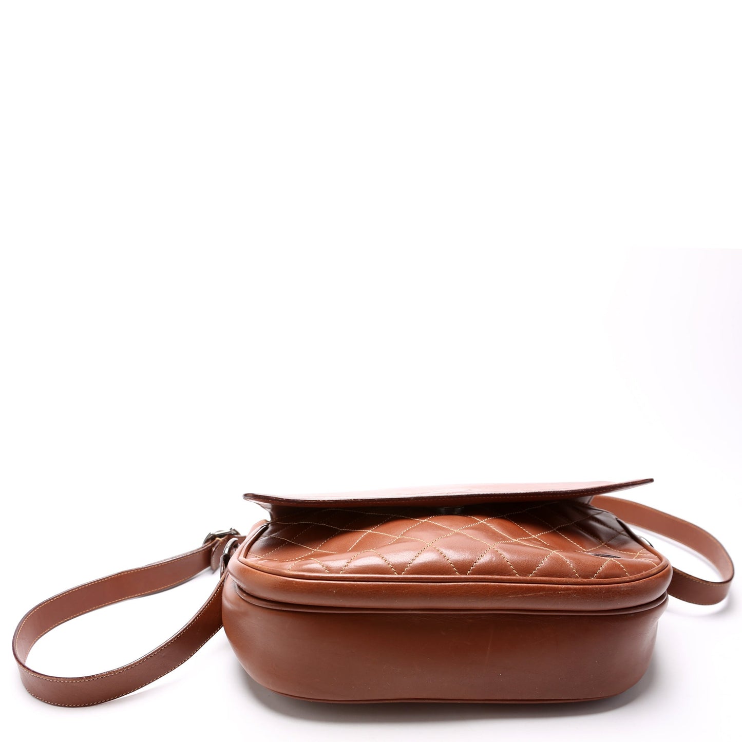 Gucci 001-46 Leather Brown Shoulder Bag