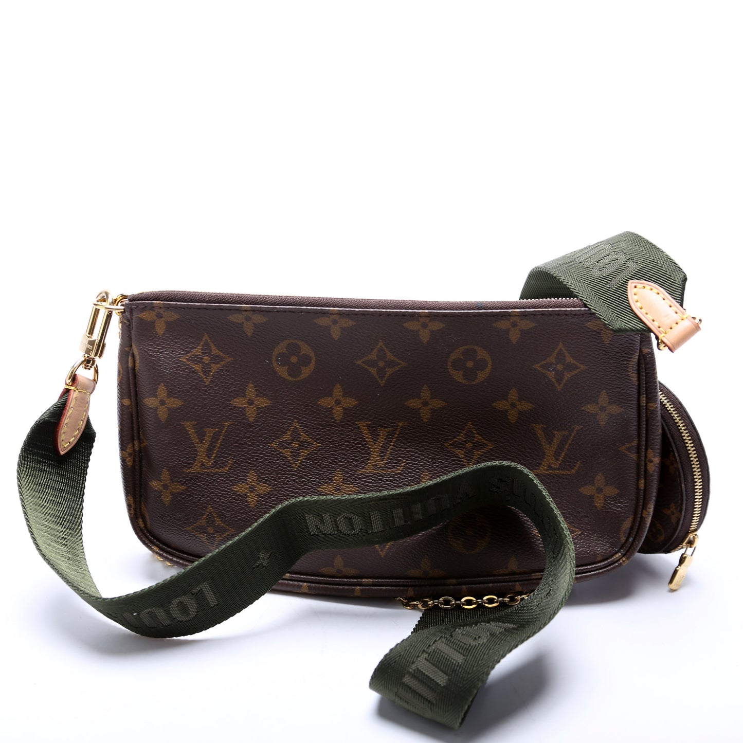 Louis Vuitton Multi Pochette Monogram Green Clutch Bag Green 3