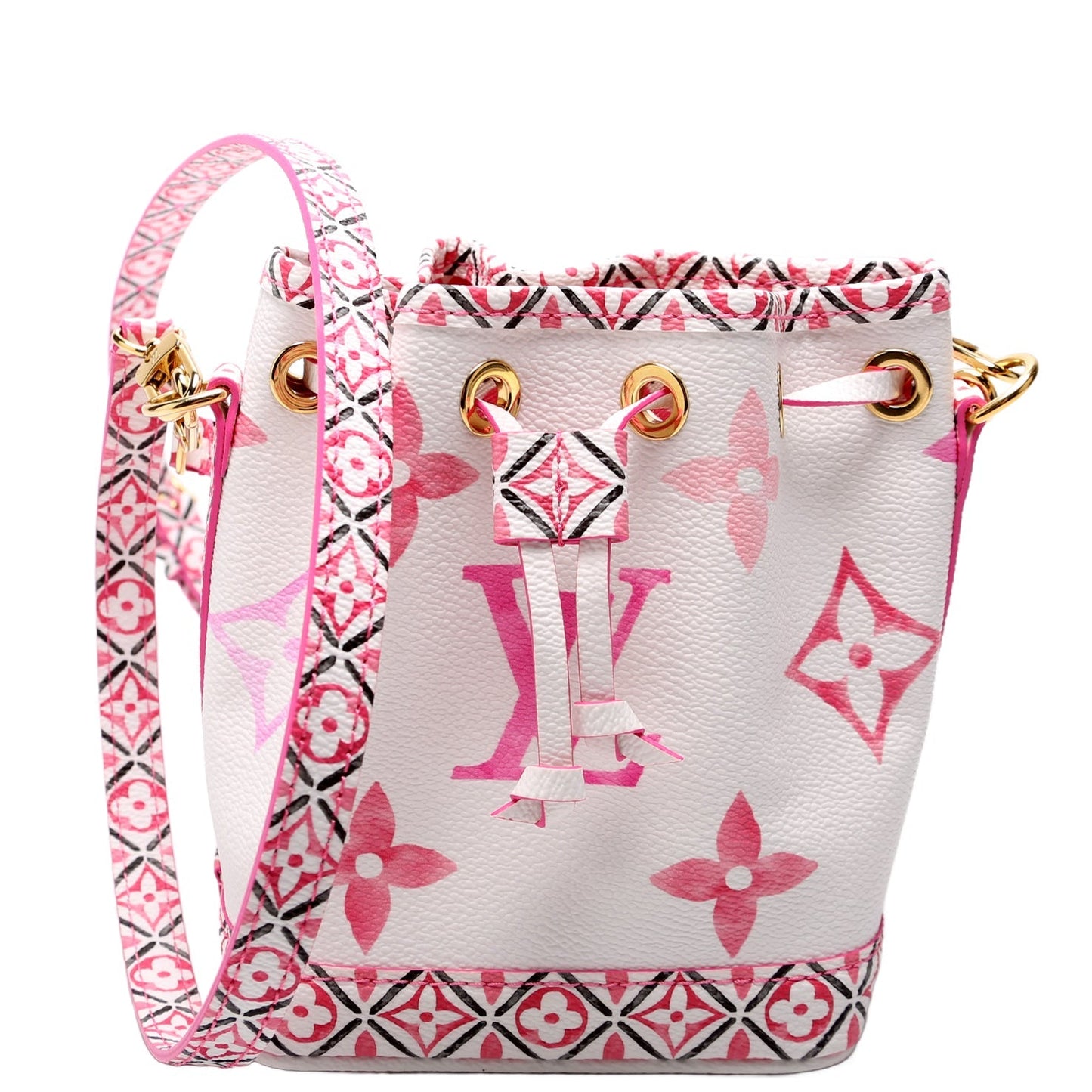 Louis Vuitton Noe By Pool Watercolor Pink Nano Handbag