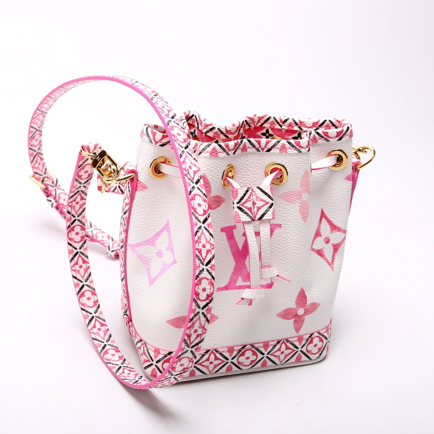 Louis Vuitton Noe By Pool Watercolor Pink Nano Handbag