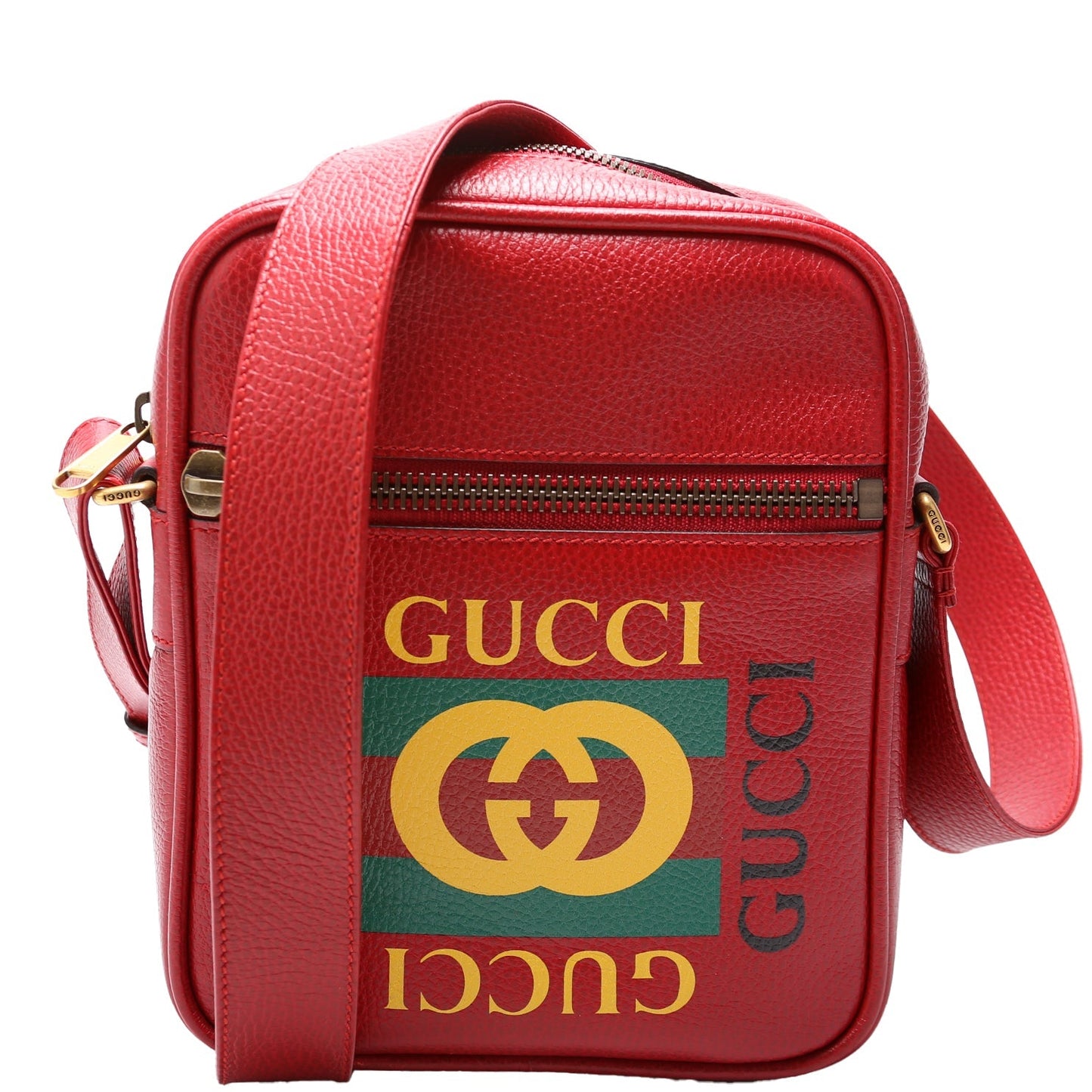 Gucci Retro Messenger Red Medium Logo Travel Bag