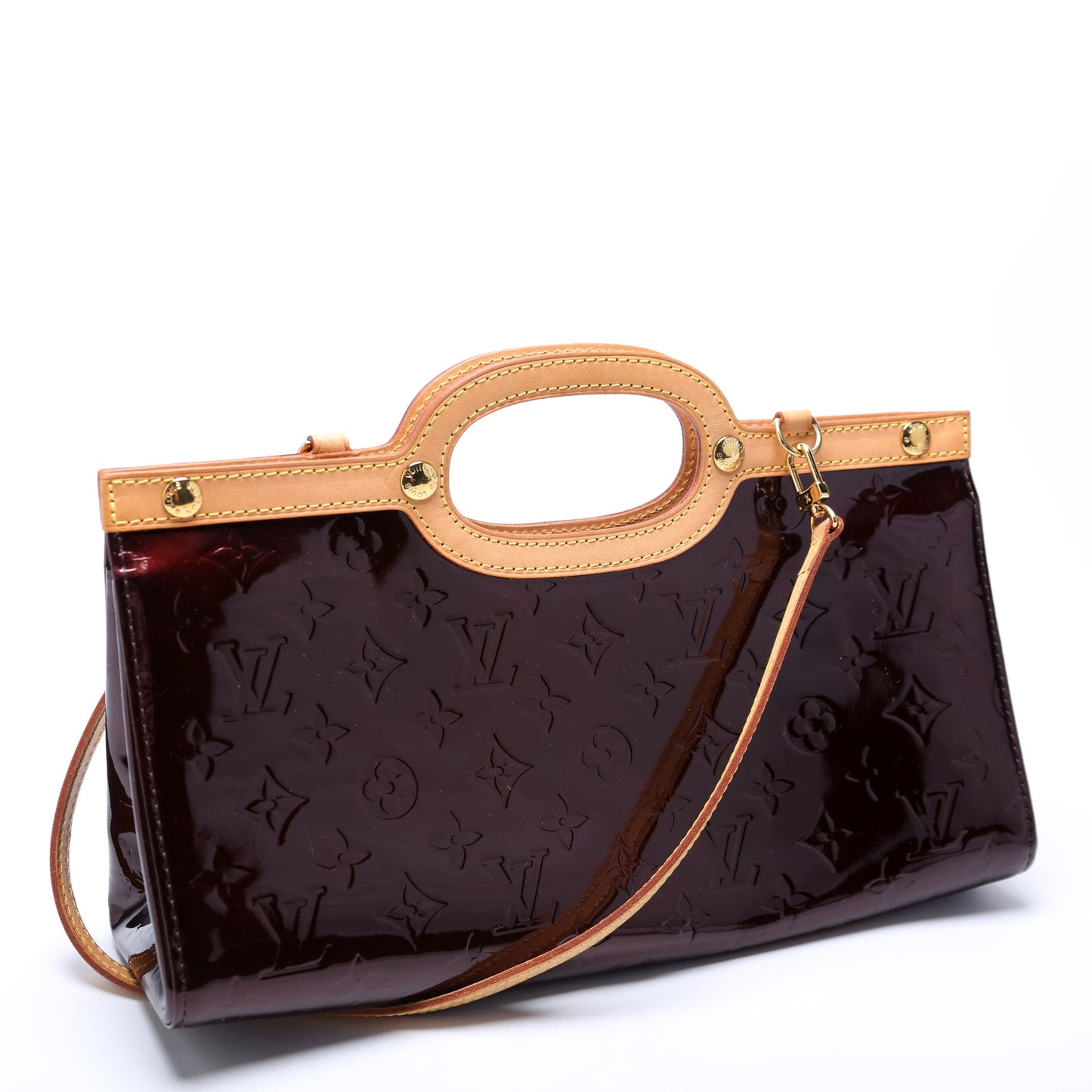 Louis Vuitton Roxbury Drive Burgundy Vernis Handbag
