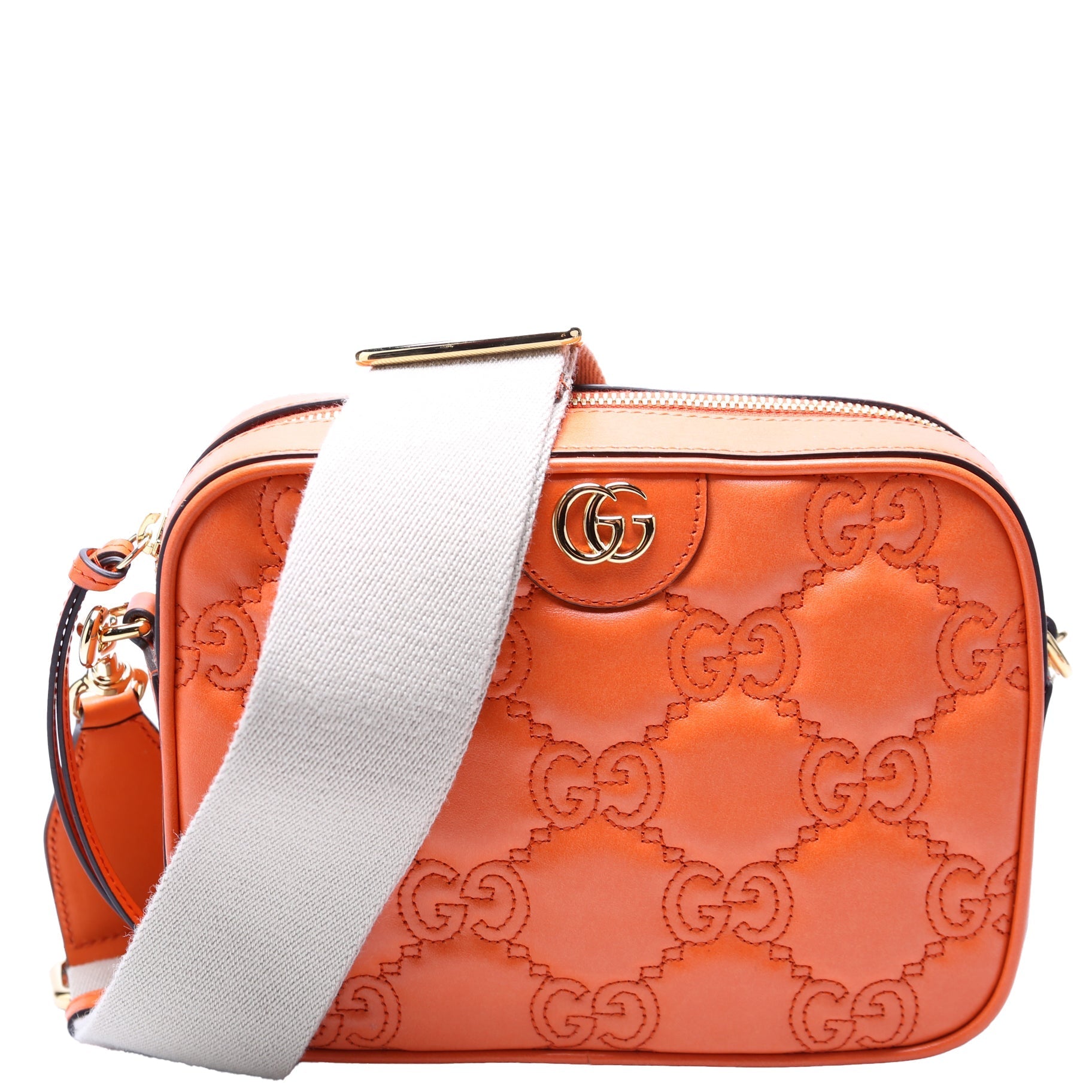 Gucci GG Matelasse Orange Small Travel Bag