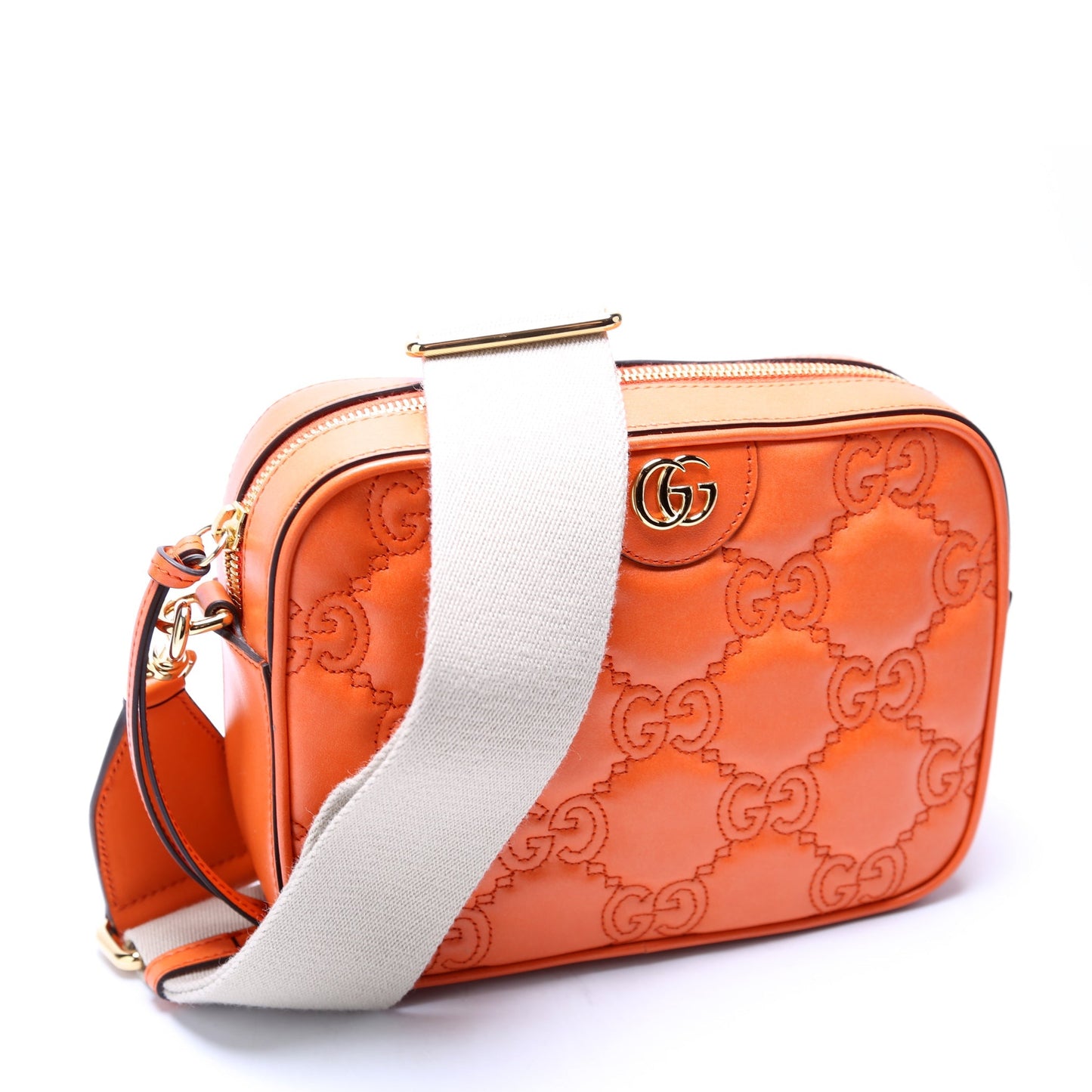 Gucci GG Matelasse Orange Small Travel Bag