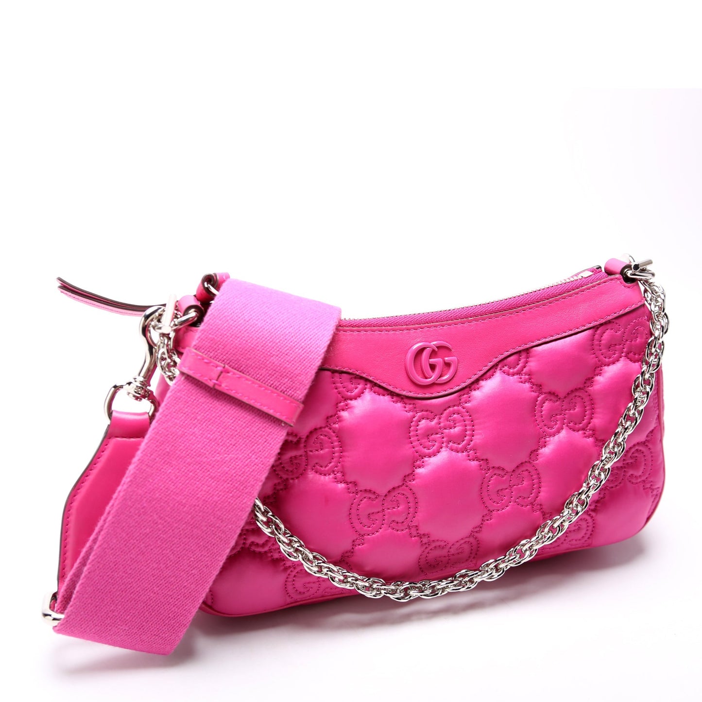 Gucci GG Nylon Pink Shoulder Bag