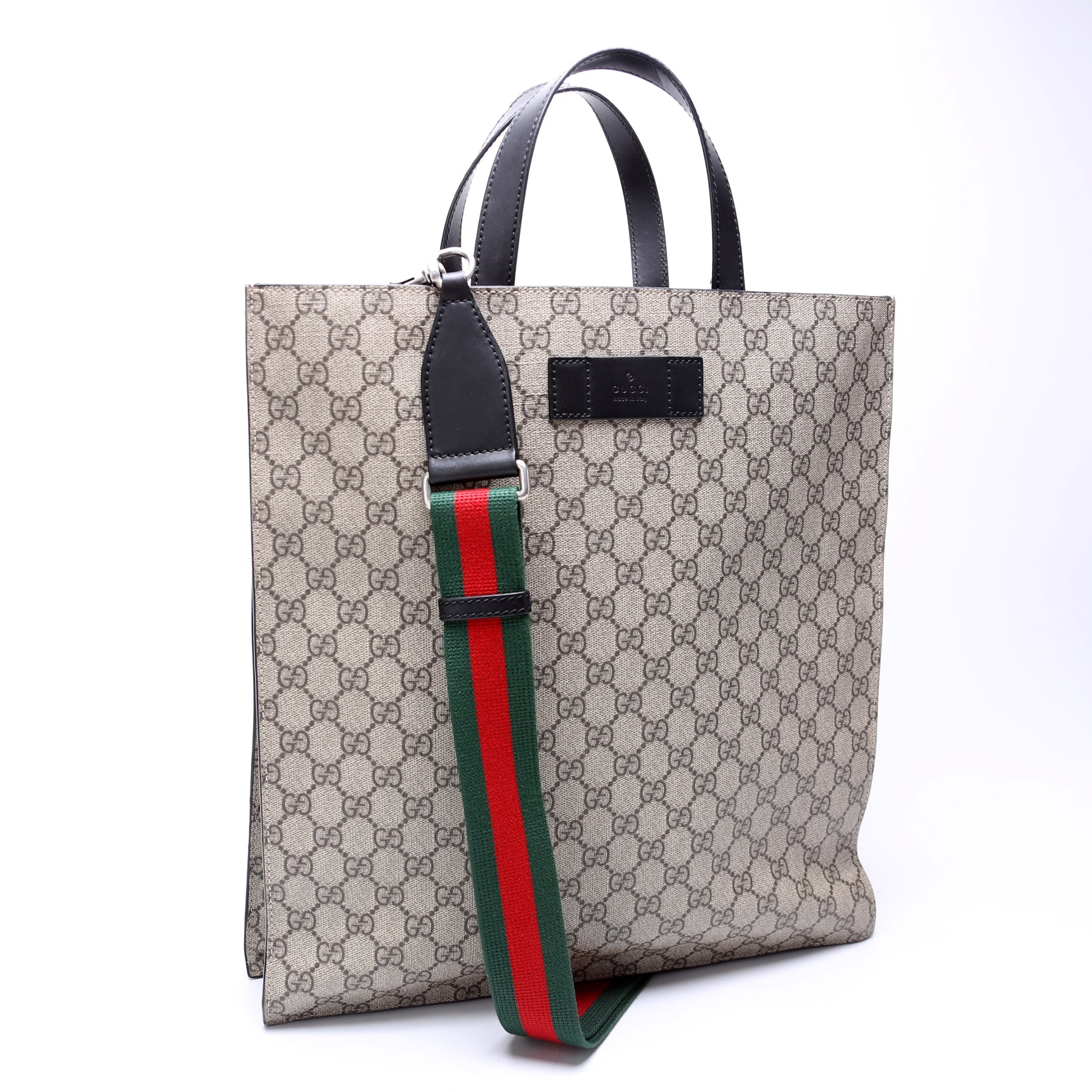 Gucci GG Supreme Web Vertical Tote Bag Tote 1