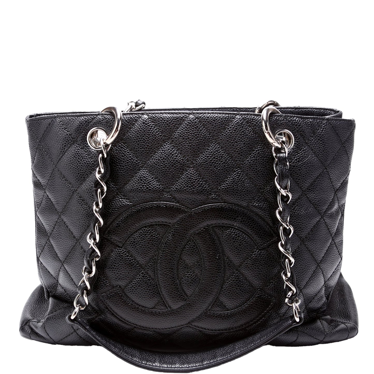 Chanel Grand Shopping Caviar 15M Black Tote Bag