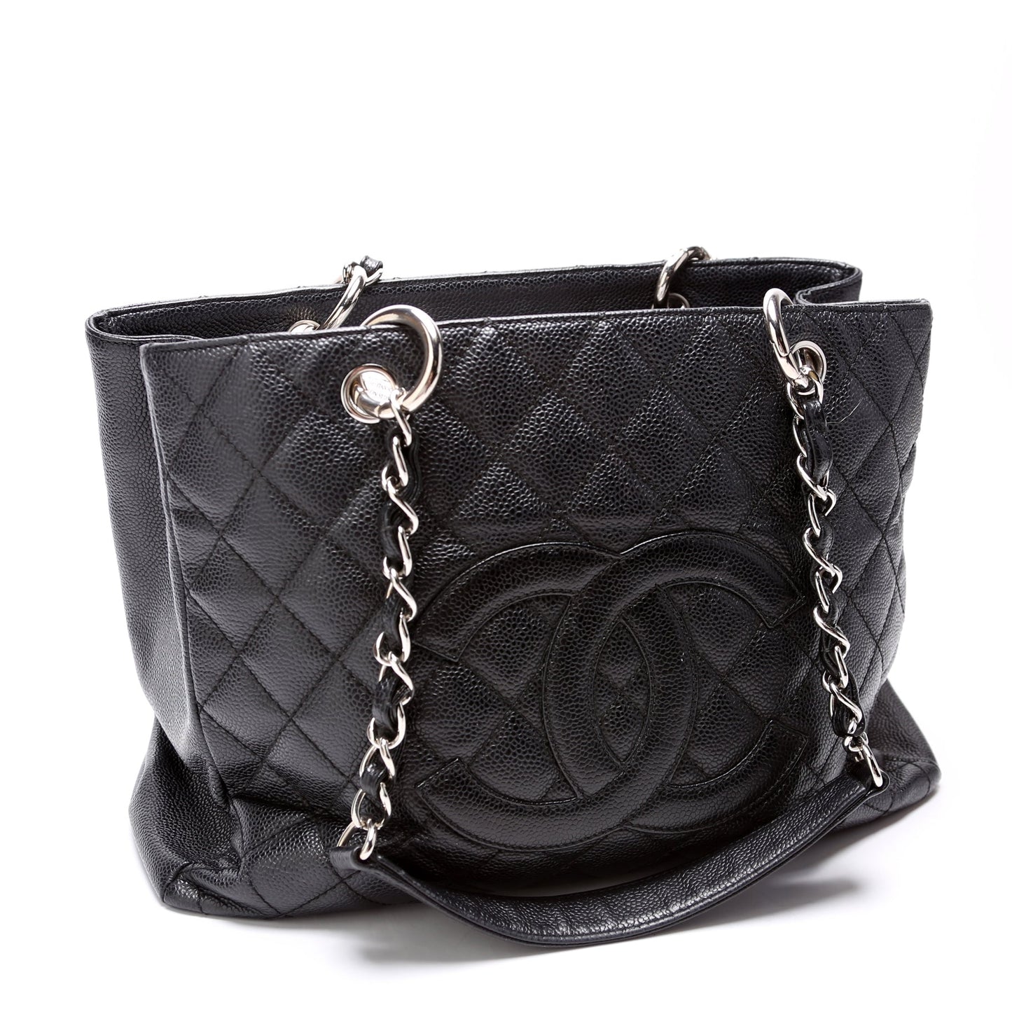 Chanel Grand Shopping Caviar 15M Black Tote Bag