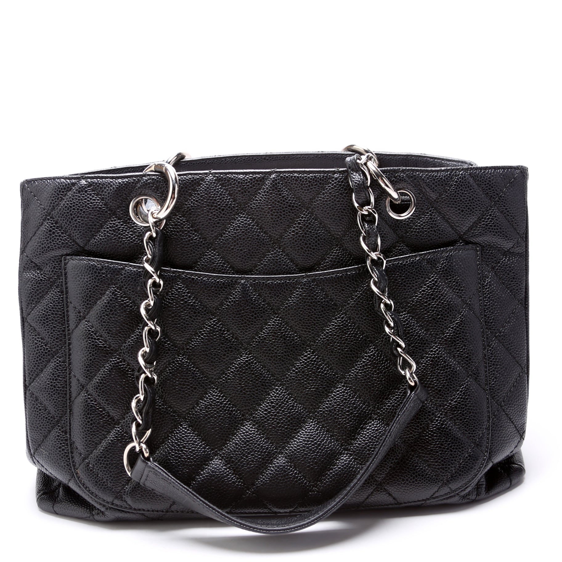 Chanel Grand Shopping Caviar 15M Black Tote Bag