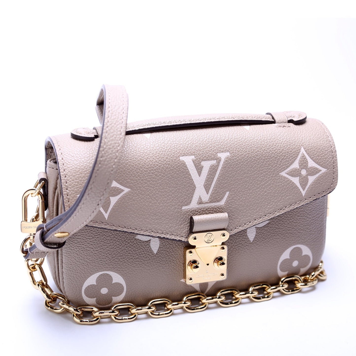 Louis Vuitton Pochette Metis East West Bicolor Empreinte Clutch Bag