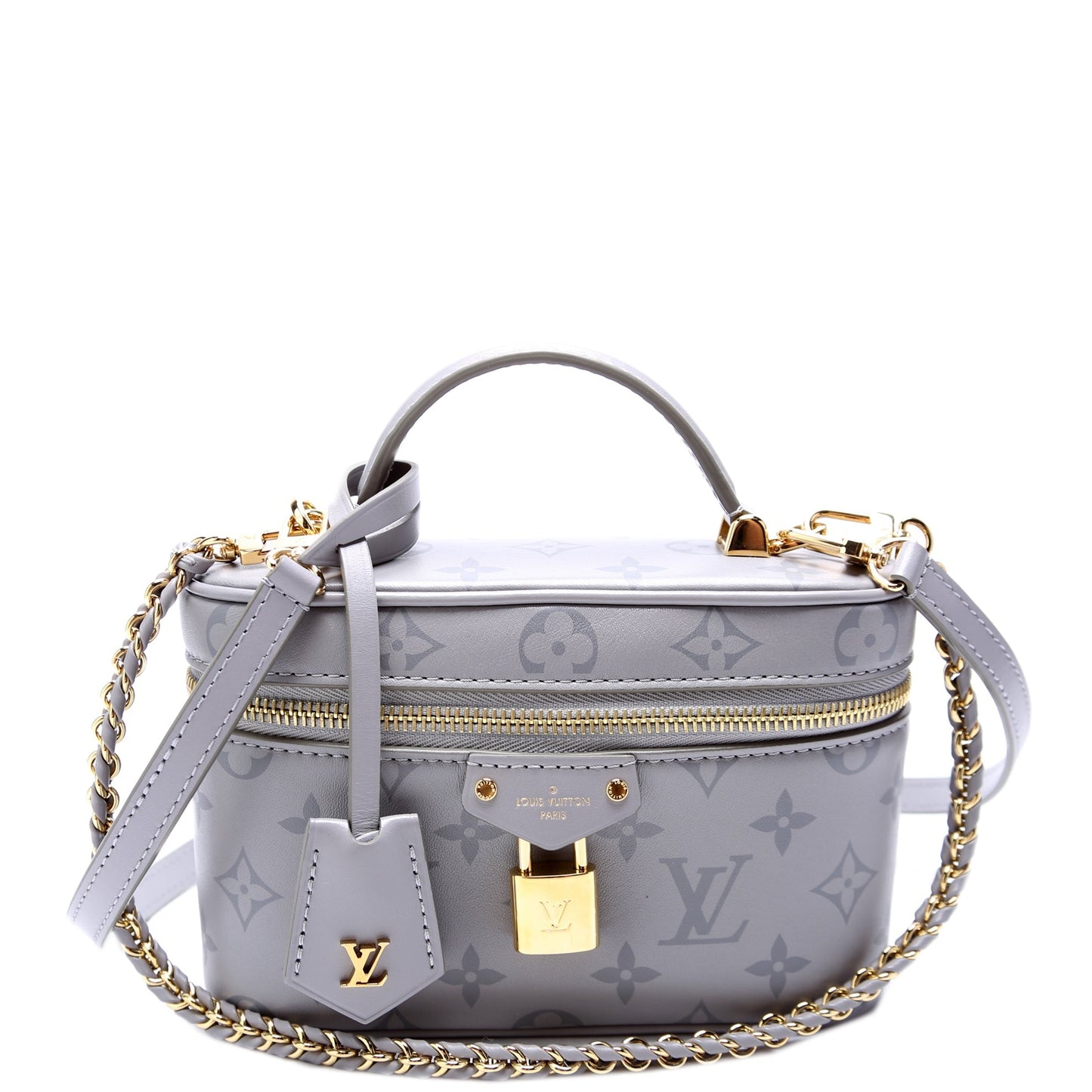 Louis Vuitton Vanity Calfskin Monogram Grey Handbag