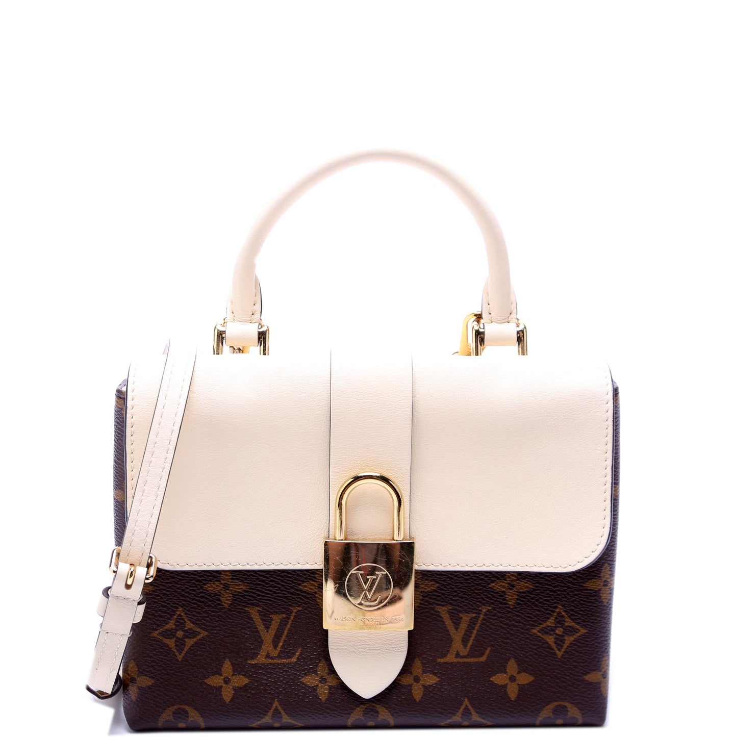Louis Vuitton Locky BB Monogram Cream Handbag