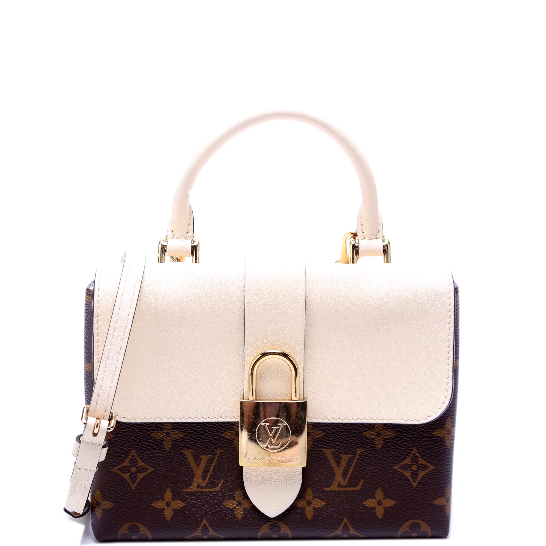 Louis Vuitton Locky BB Monogram Cream Handbag