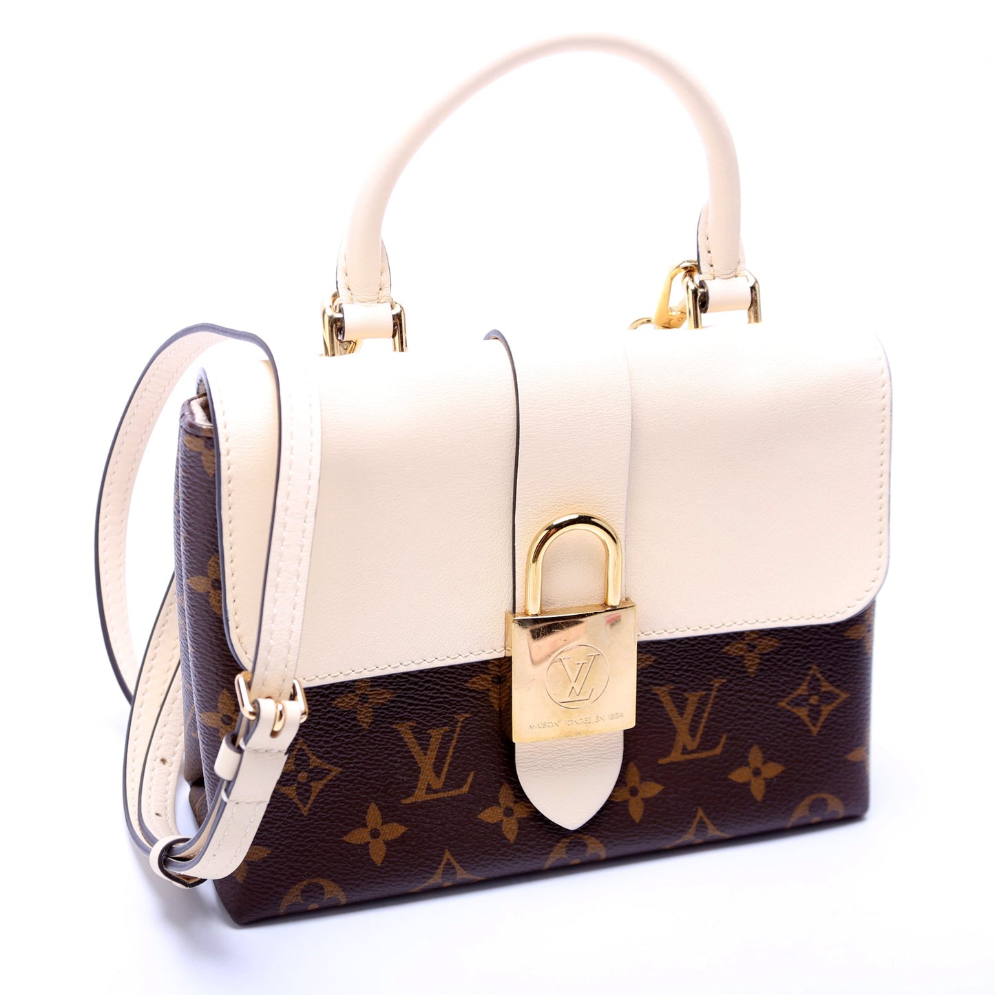 Louis Vuitton Locky BB Monogram Cream Handbag