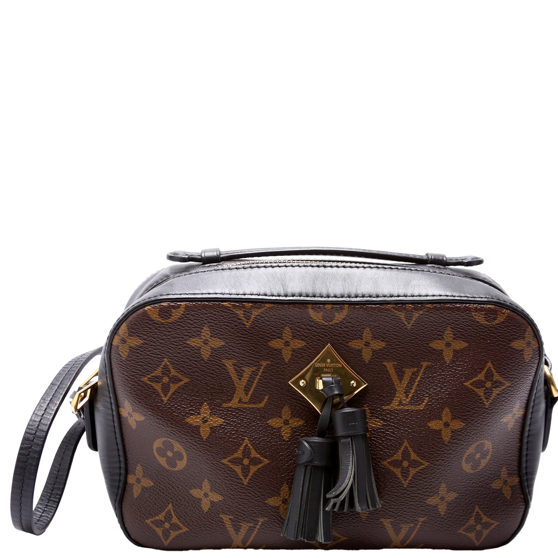 Louis Vuitton Saintogne Monogram Black Handbag
