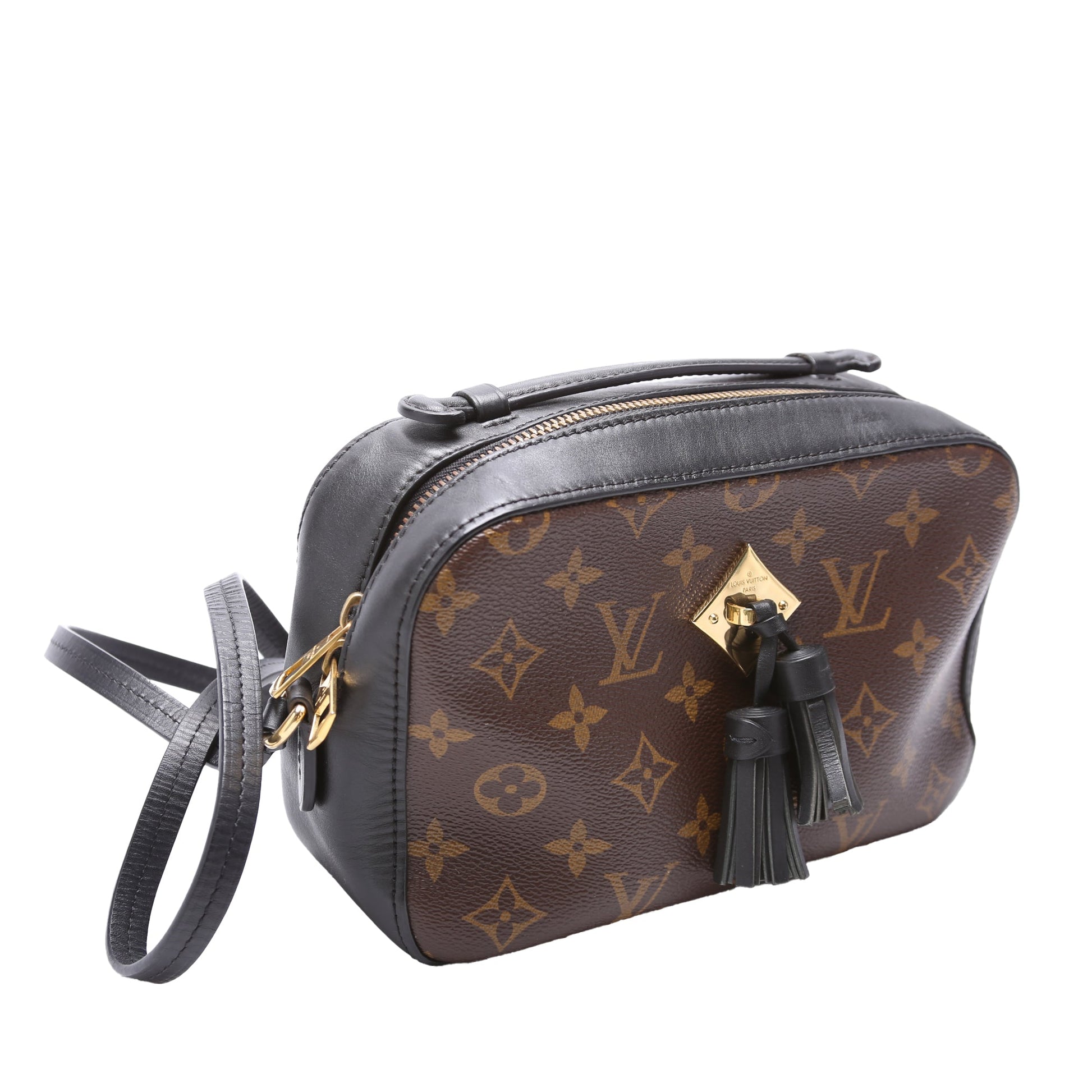 Louis Vuitton Saintogne Monogram Black Handbag