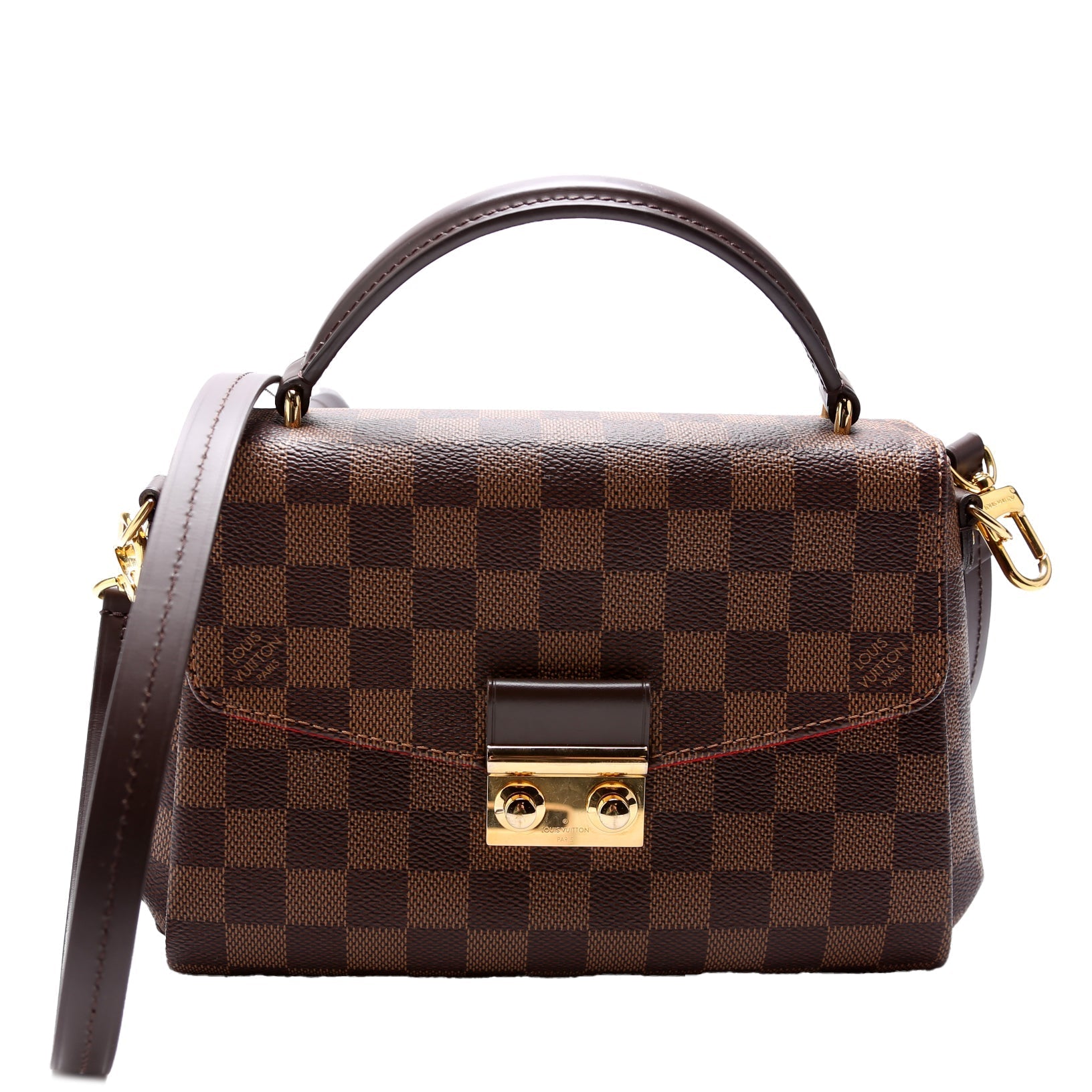 Louis Vuitton Croisette Ebene Damier Handbag Ebene 16
