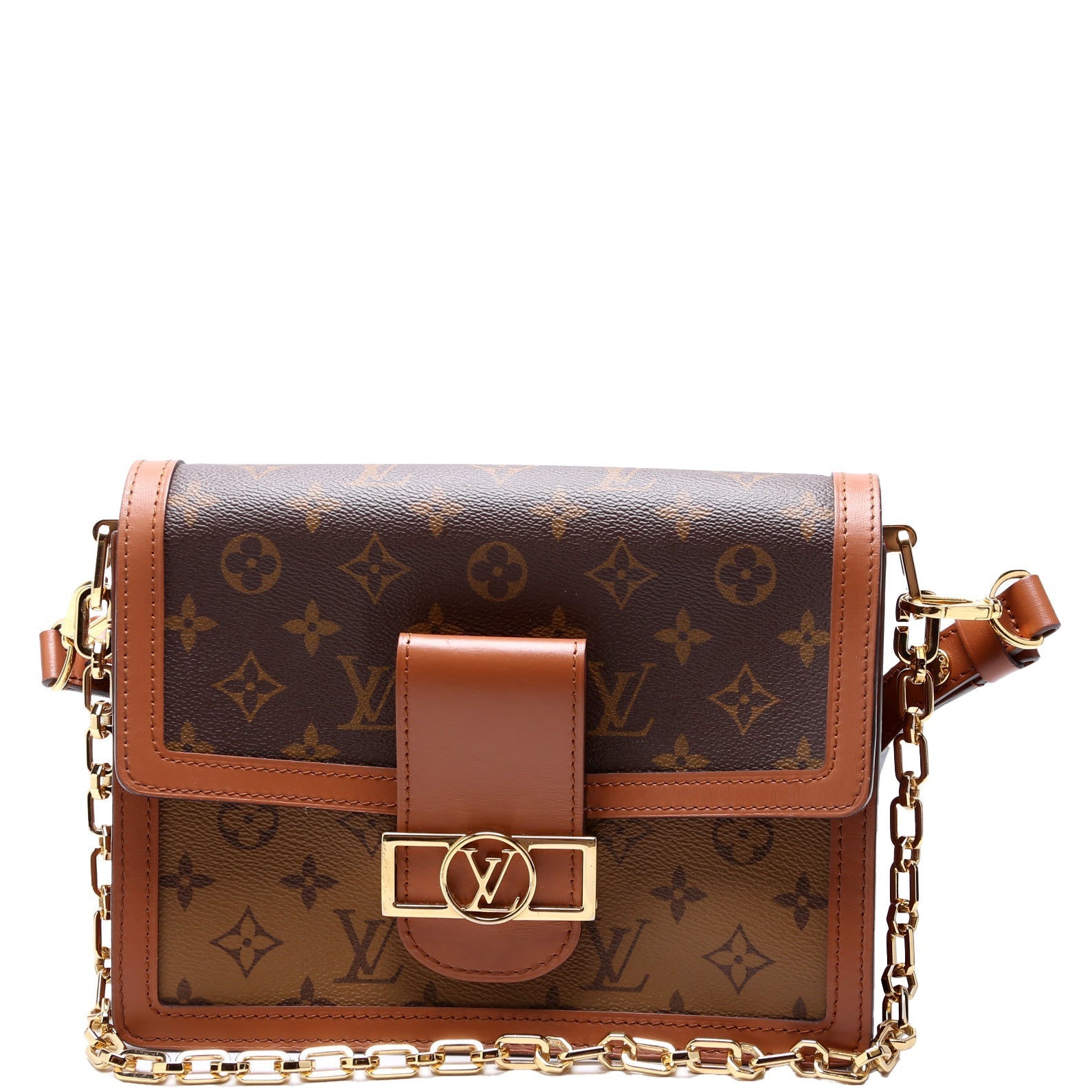 Louis Vuitton Dauphine MM Reverse Monogram Handbag Monogram 9