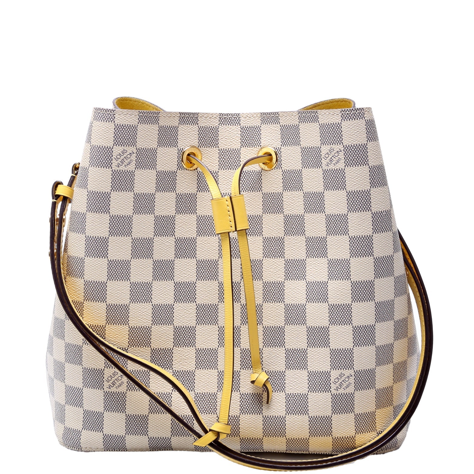 Louis Vuitton Neonoe Azur Damier Yellow Handbag