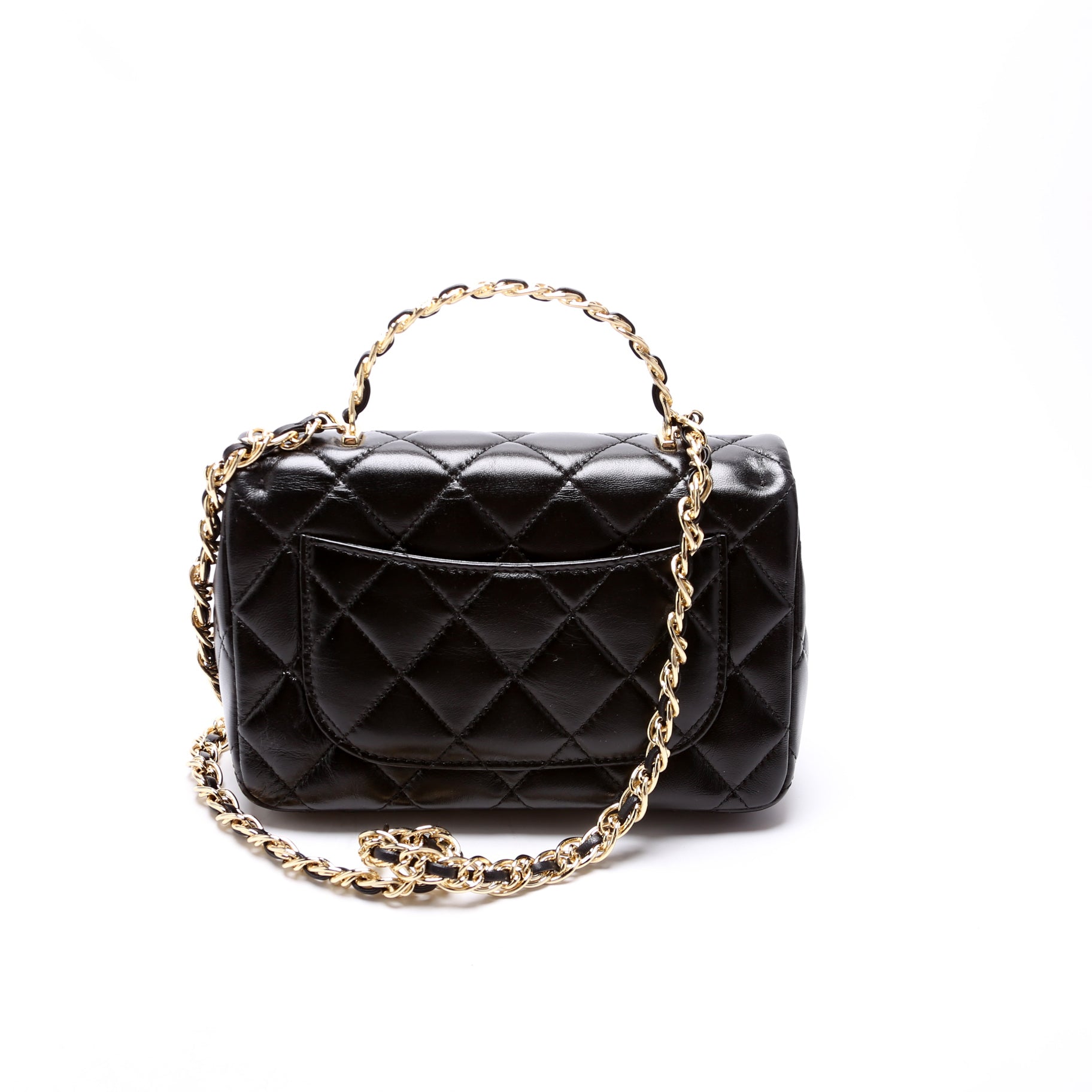 Chanel Rectangular Top Handle RFID Black Mini Bag