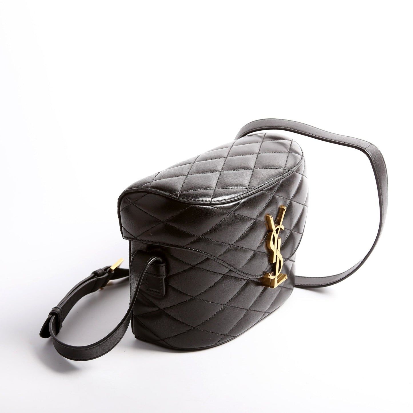 YSL Saint Laurent Saint Laurent June Box Bag Quilted Black Travel Bag