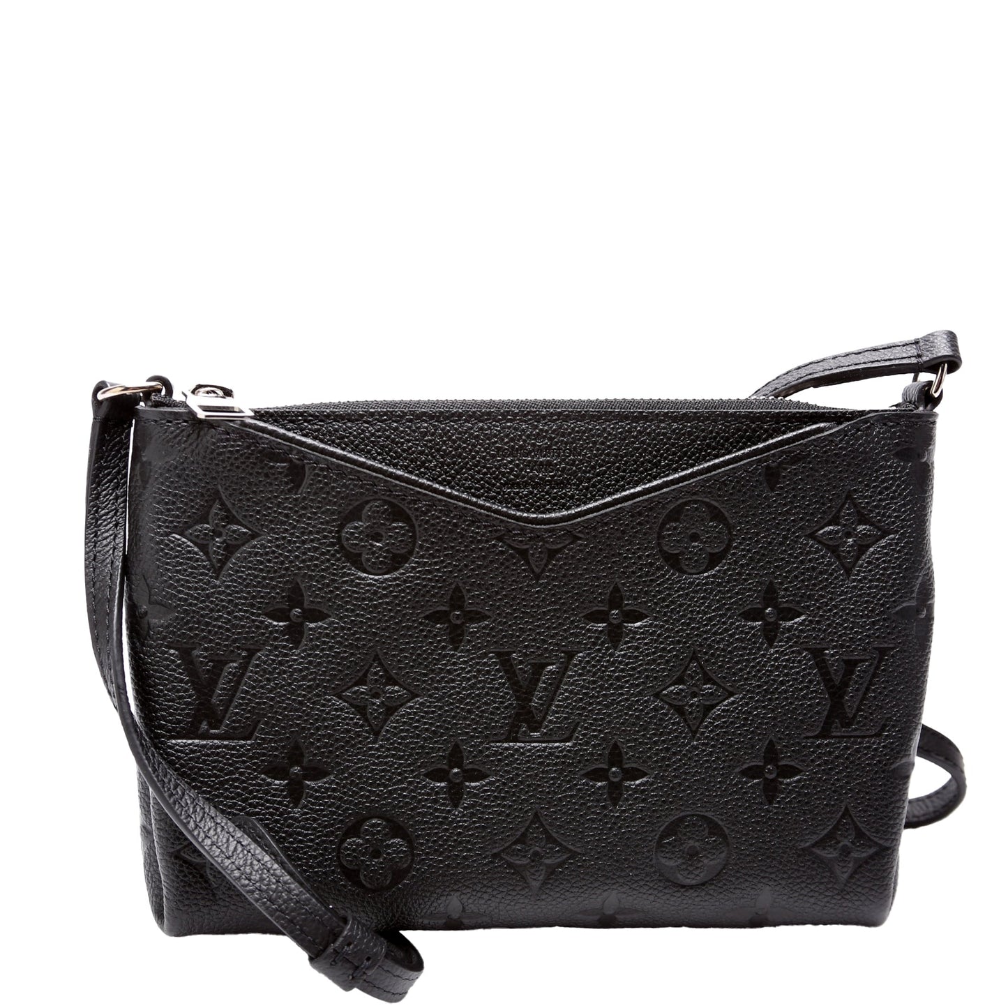 Louis Vuitton Pallas Uniformes Empreinte Black Clutch Bag Black 2