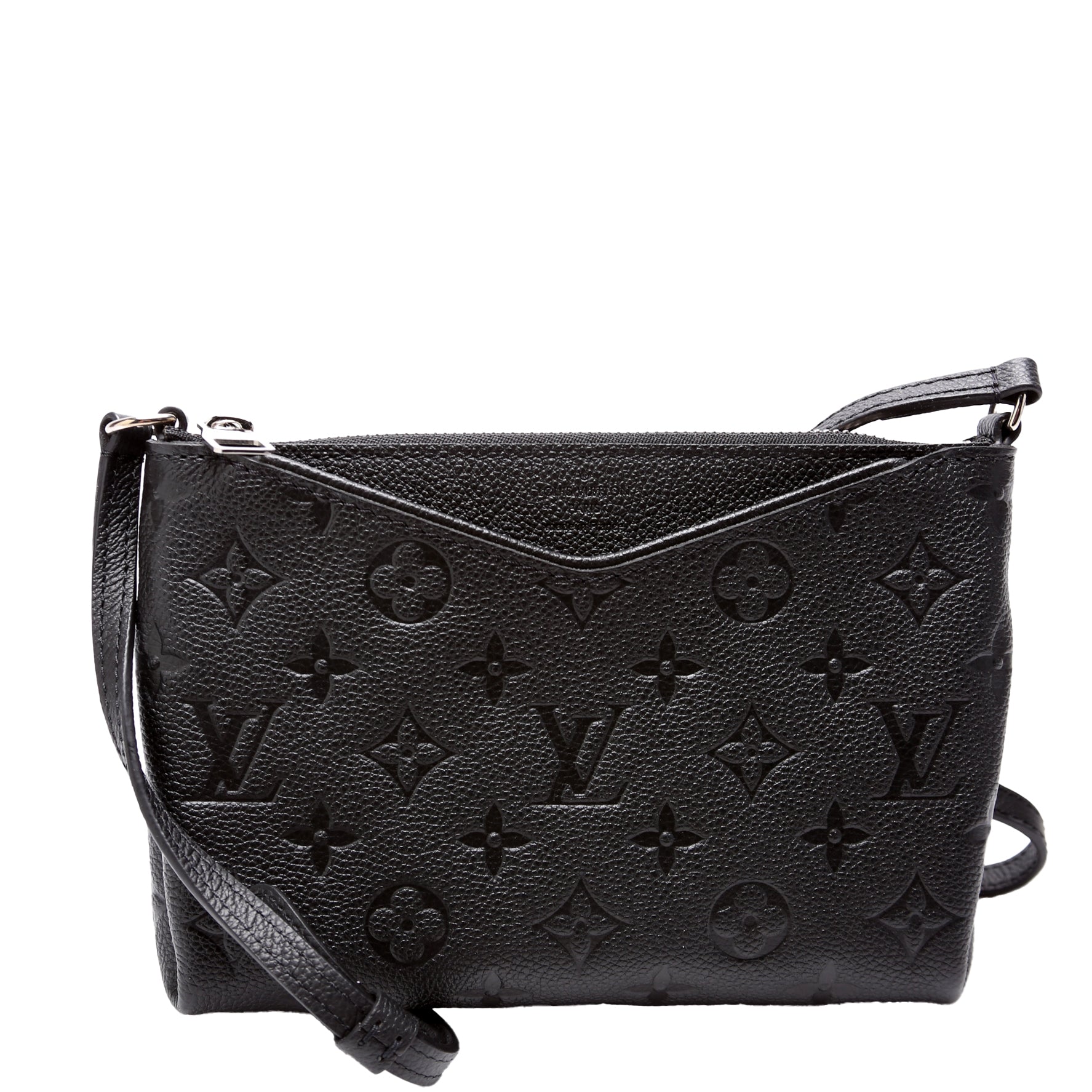 Louis Vuitton Pallas Uniformes Empreinte Black Clutch Bag Black 2