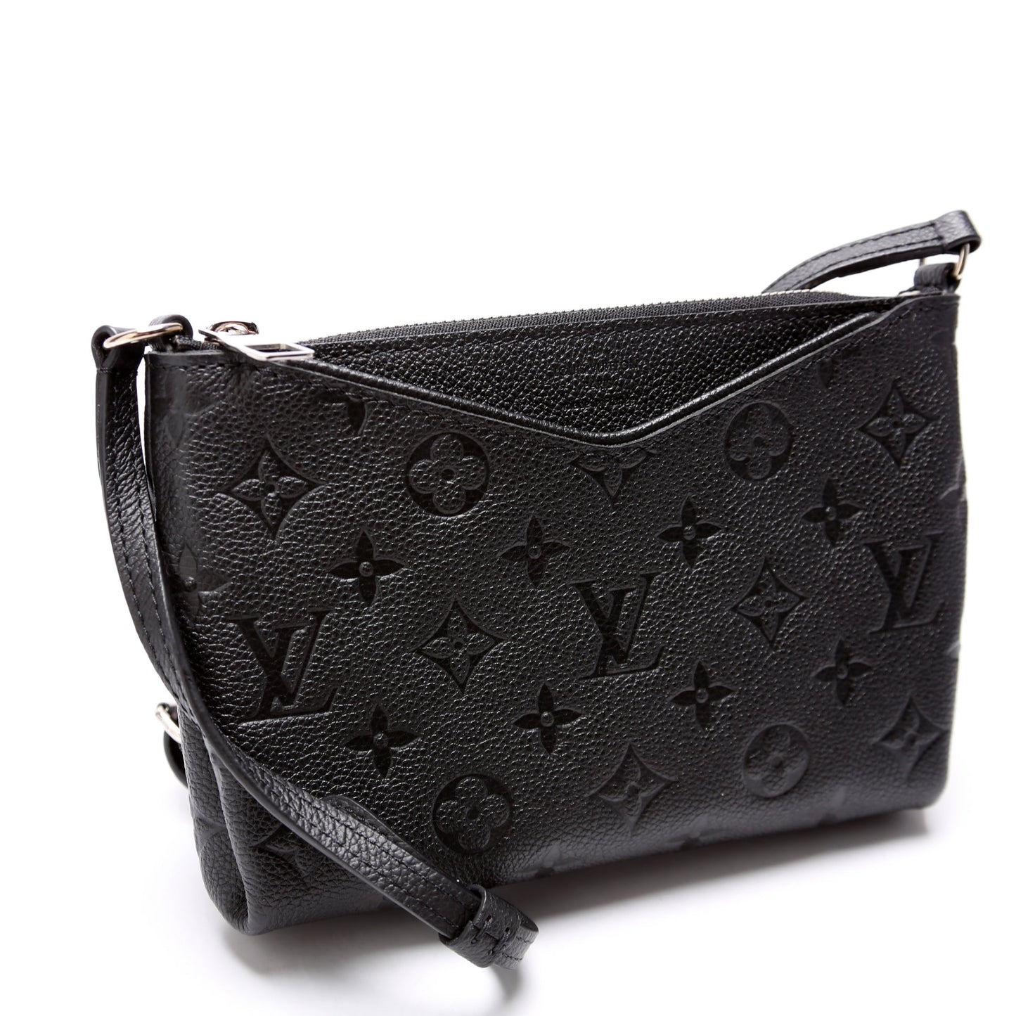 Louis Vuitton Pallas Uniformes Empreinte Black Clutch Bag Black 2