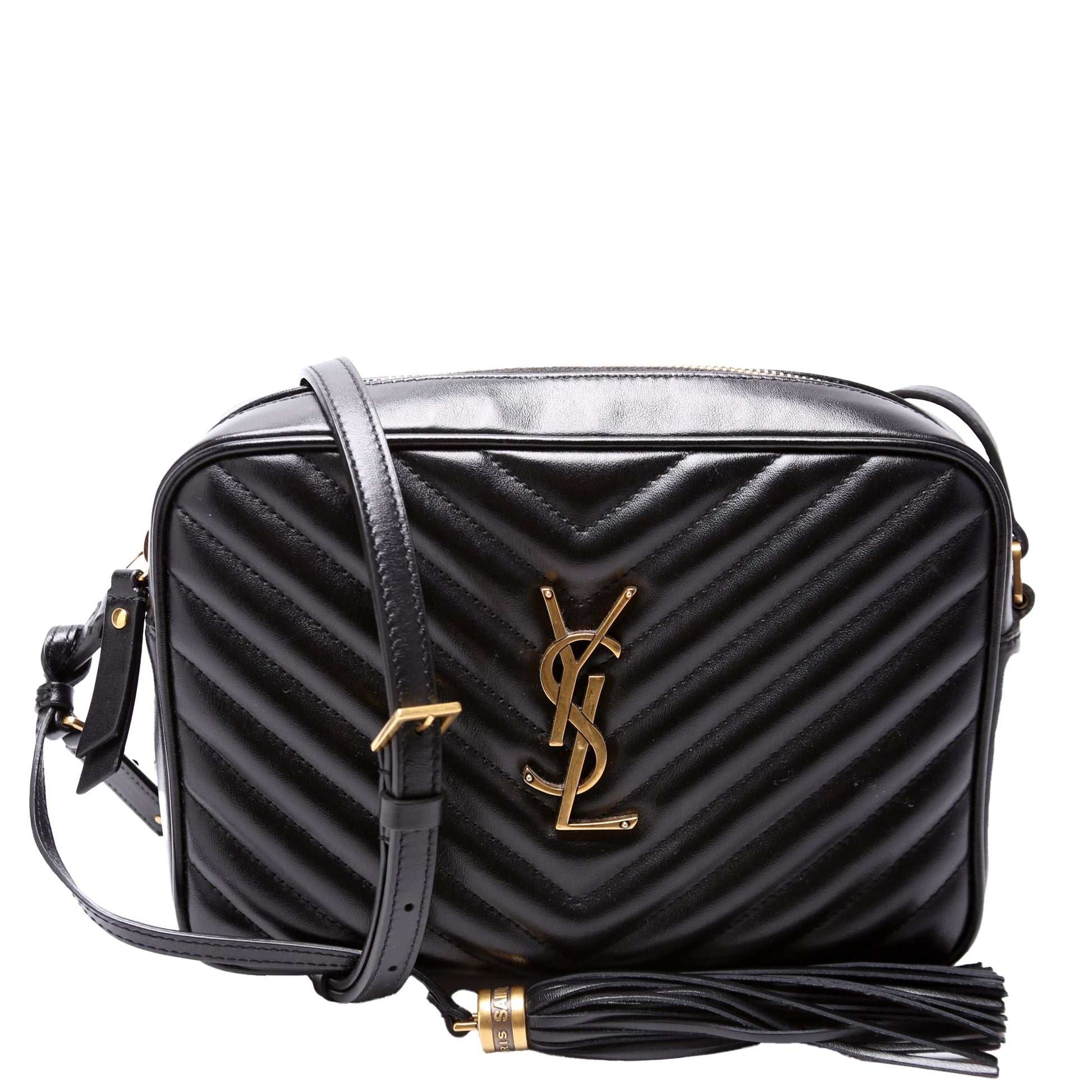 YSL Saint Laurent Lou Camera Bag Black Travel Bag