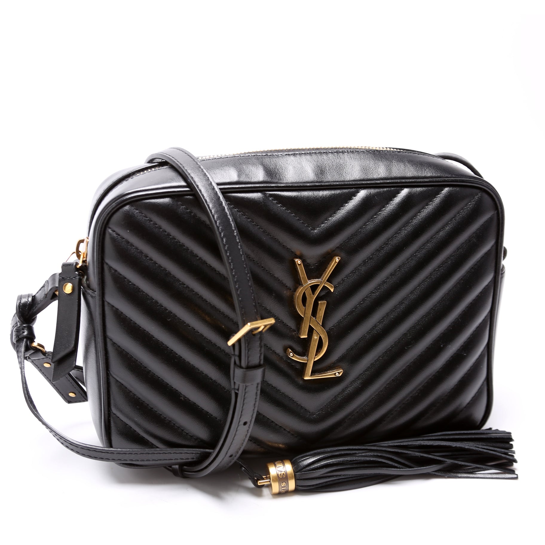 YSL Saint Laurent Lou Camera Bag Black Travel Bag