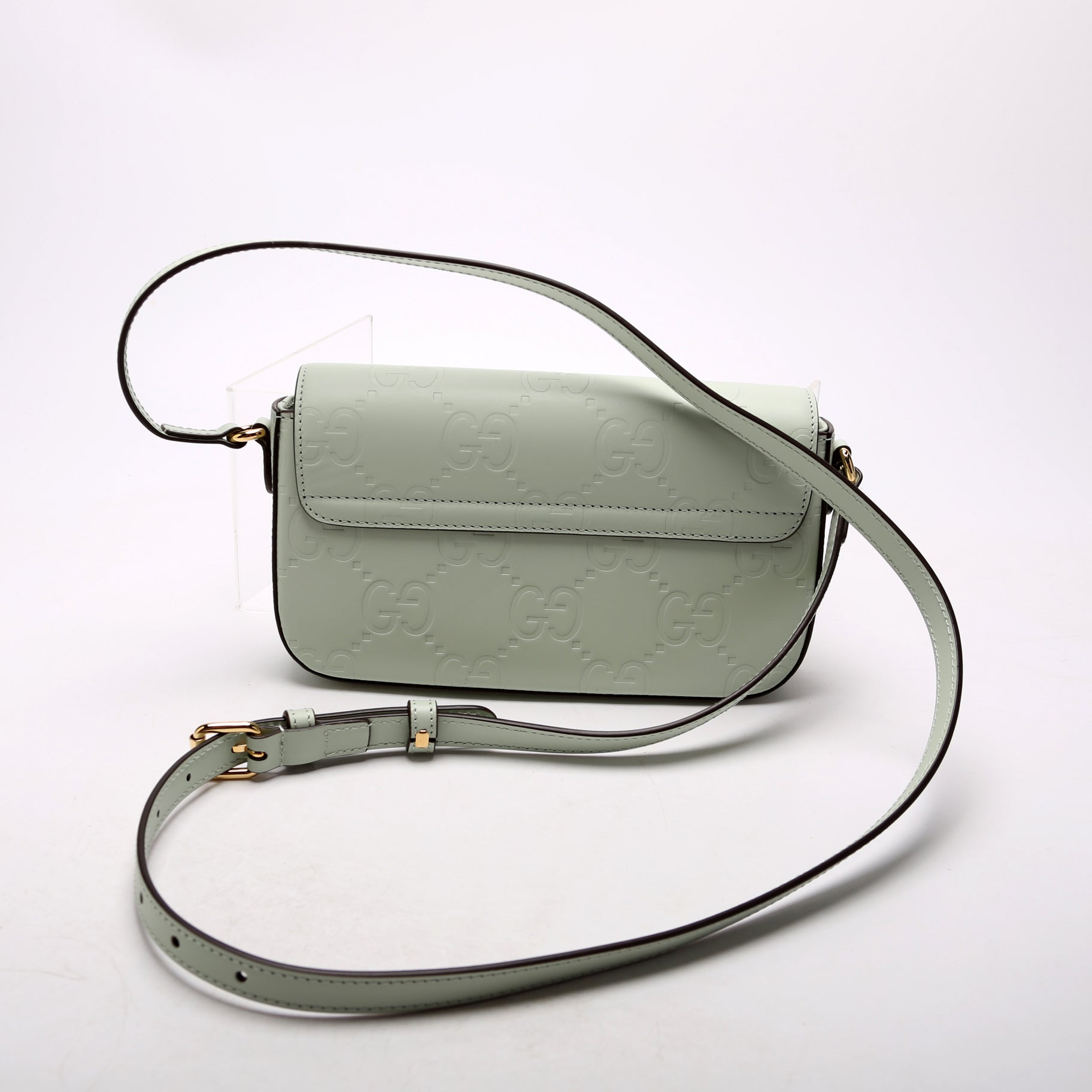 Gucci GG Super Sage Leather Mini Shoulder Bag