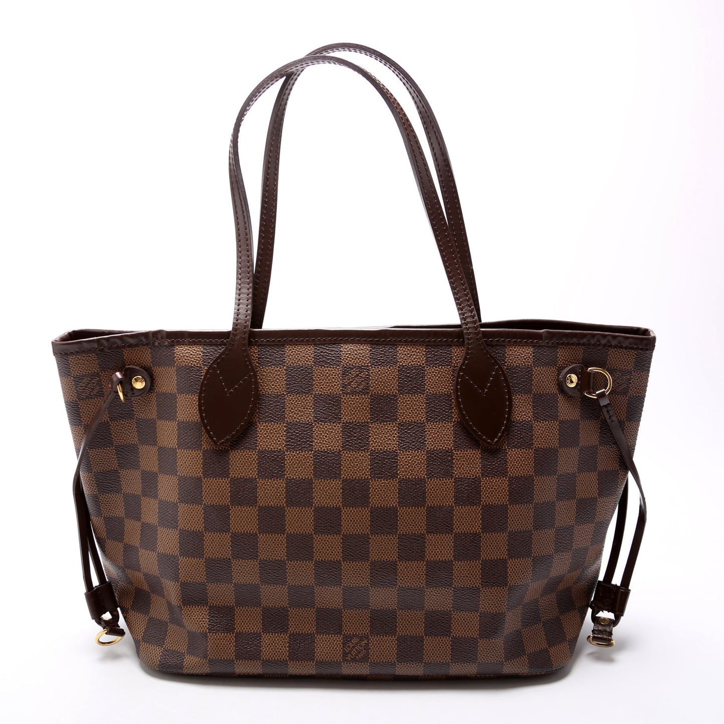Louis Vuitton Neverfull PM Ebene Damier Red Tote Bag Red 4