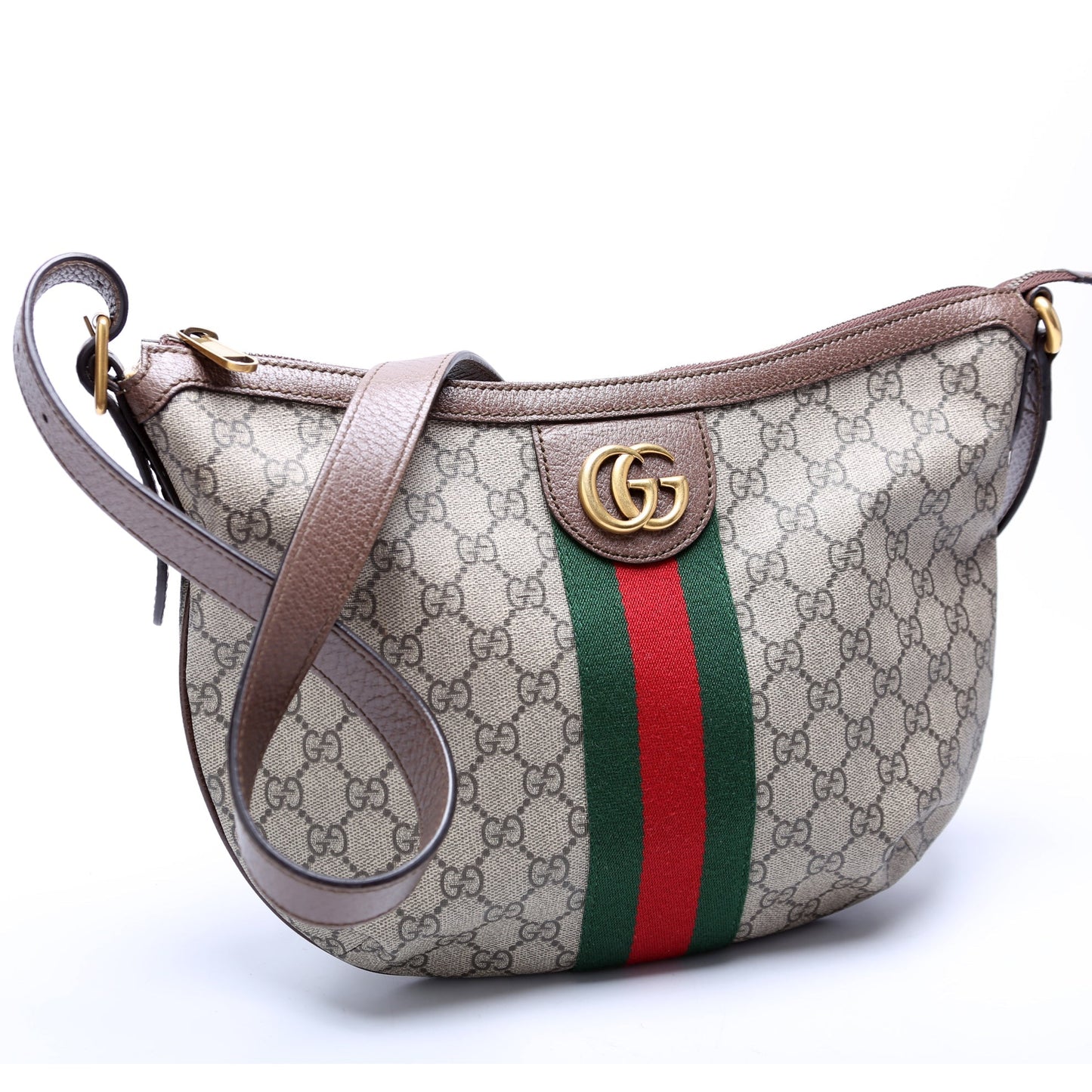 Gucci Ophidia GG Supreme Brown Small Shoulder Bag
