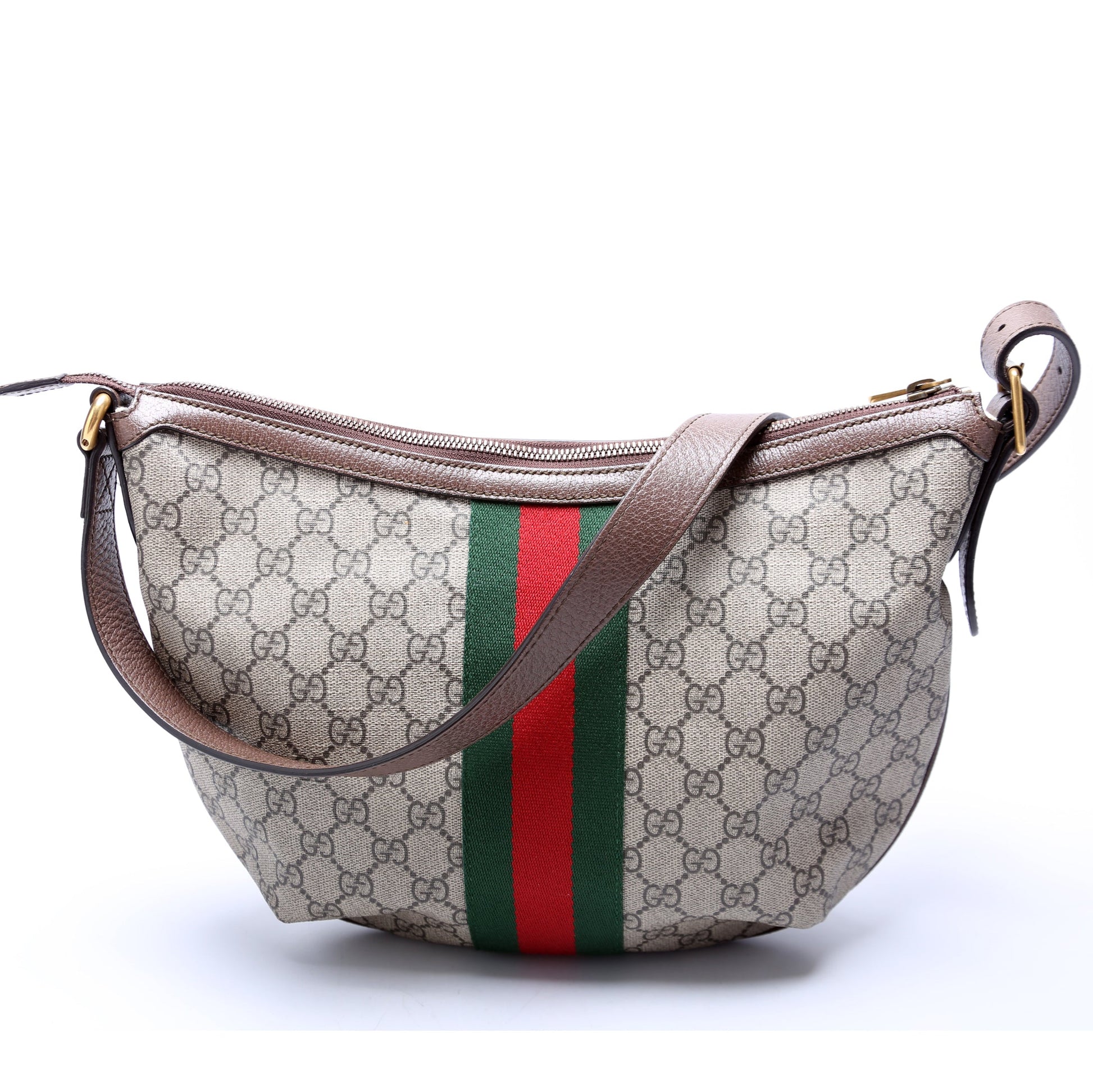 Gucci Ophidia GG Supreme Brown Small Shoulder Bag
