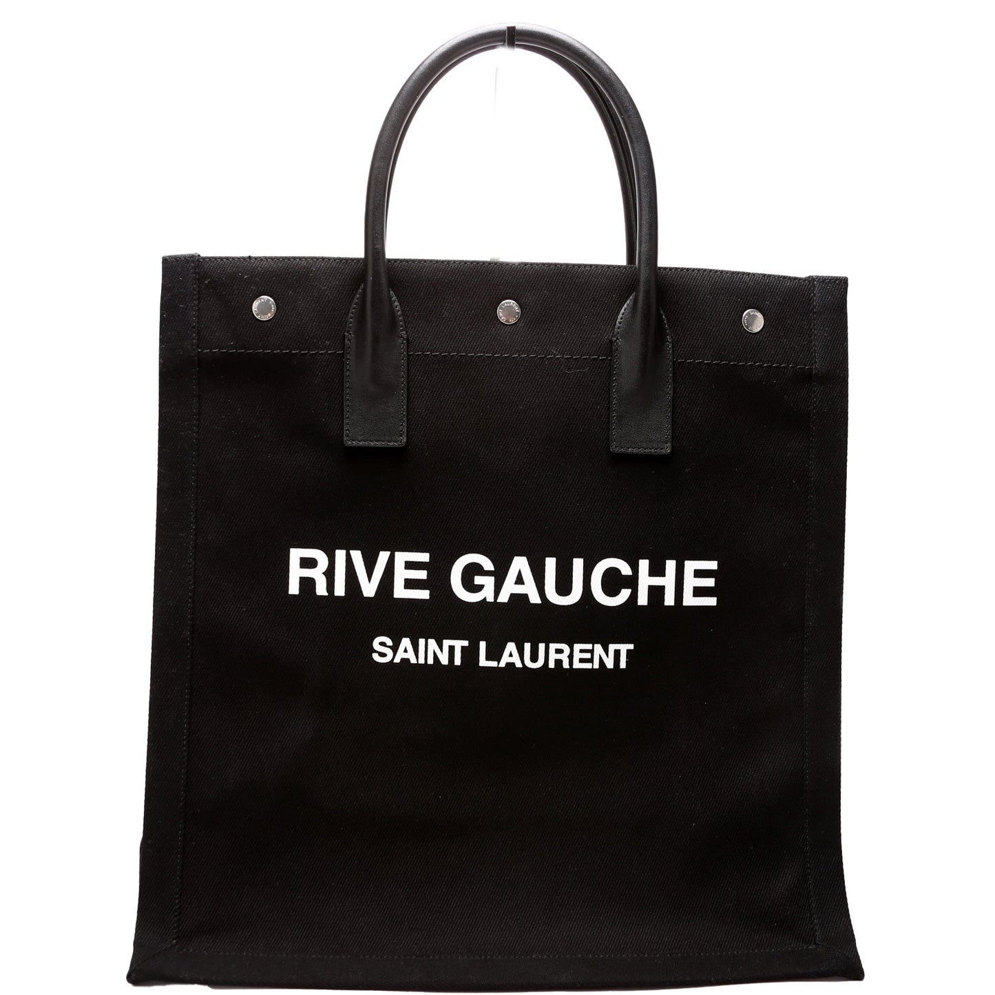YSL Saint Laurent Saint Laurent Rive Gauche Vertical Tote Bag Black