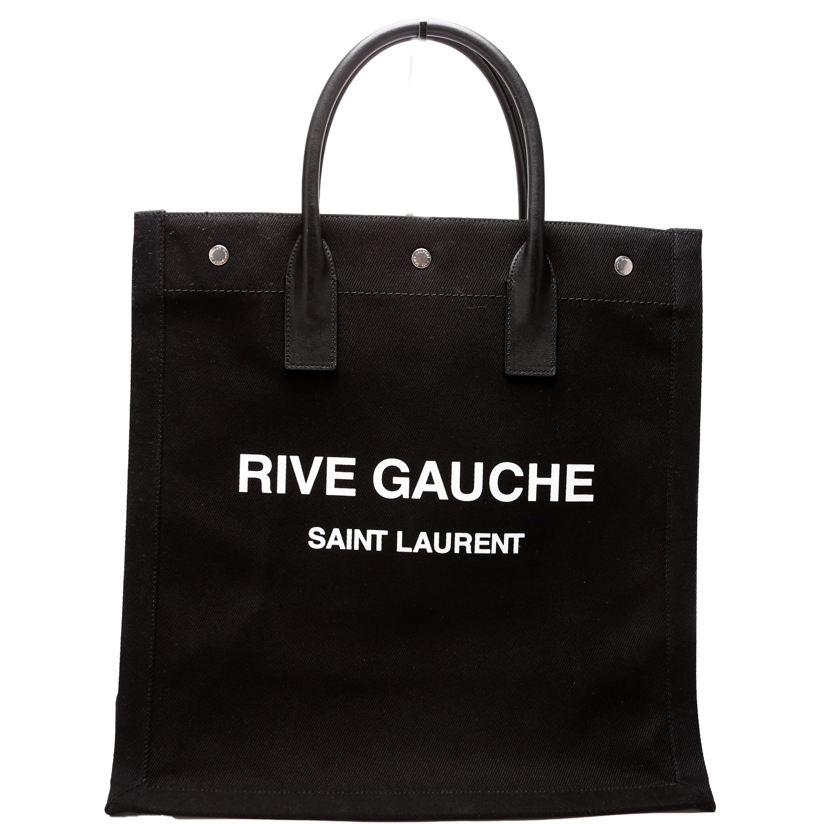 YSL Saint Laurent Saint Laurent Rive Gauche Vertical Tote Bag Black