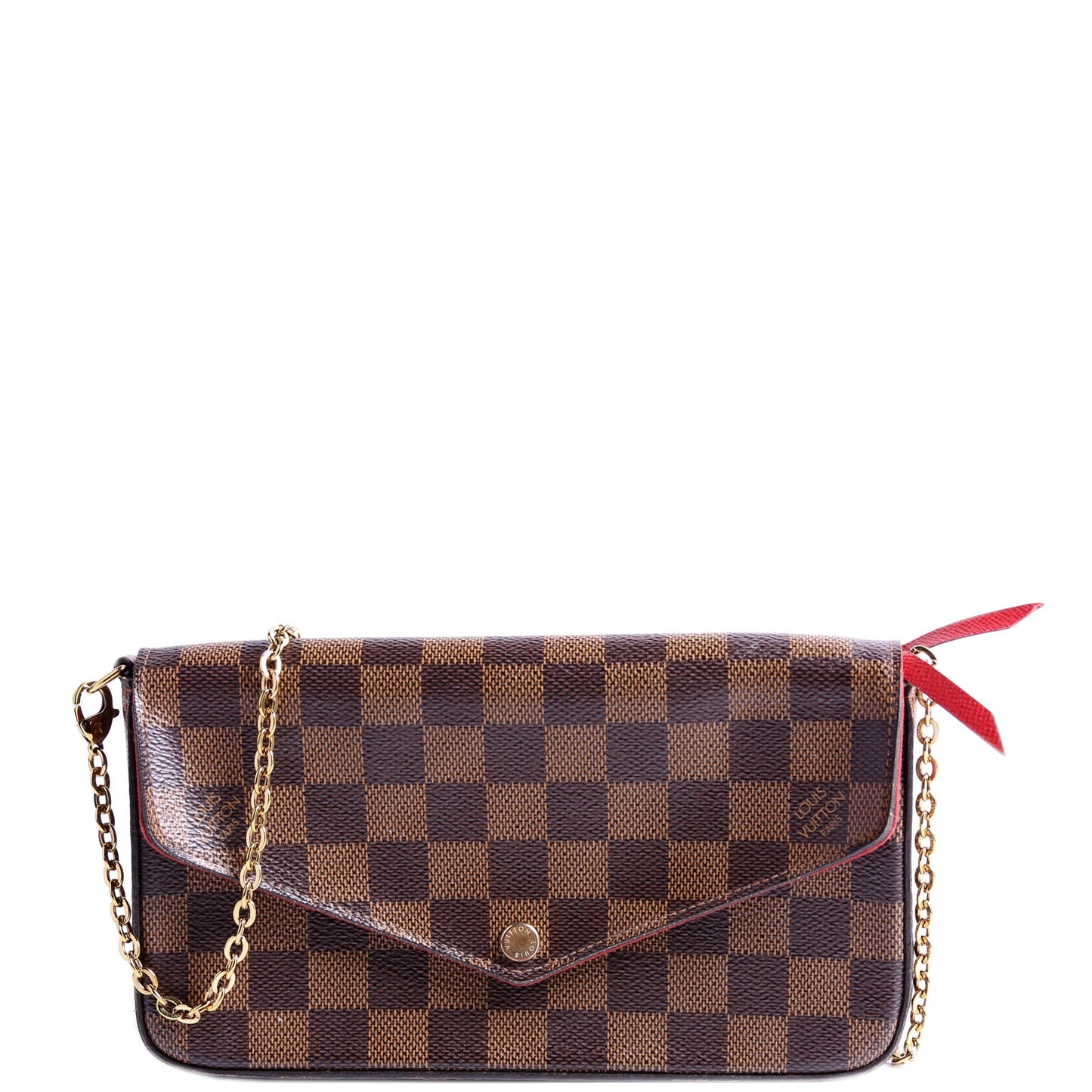 Louis Vuitton Pochette Felicie Ebene Damier Clutch Bag Ebene 3