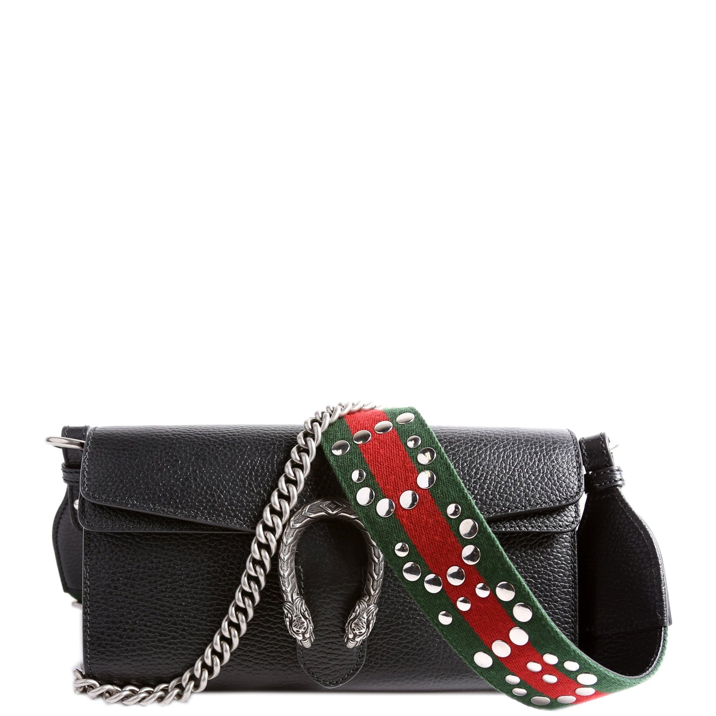 Gucci Dionysus East-West Leather Black Small Shoulder Bag
