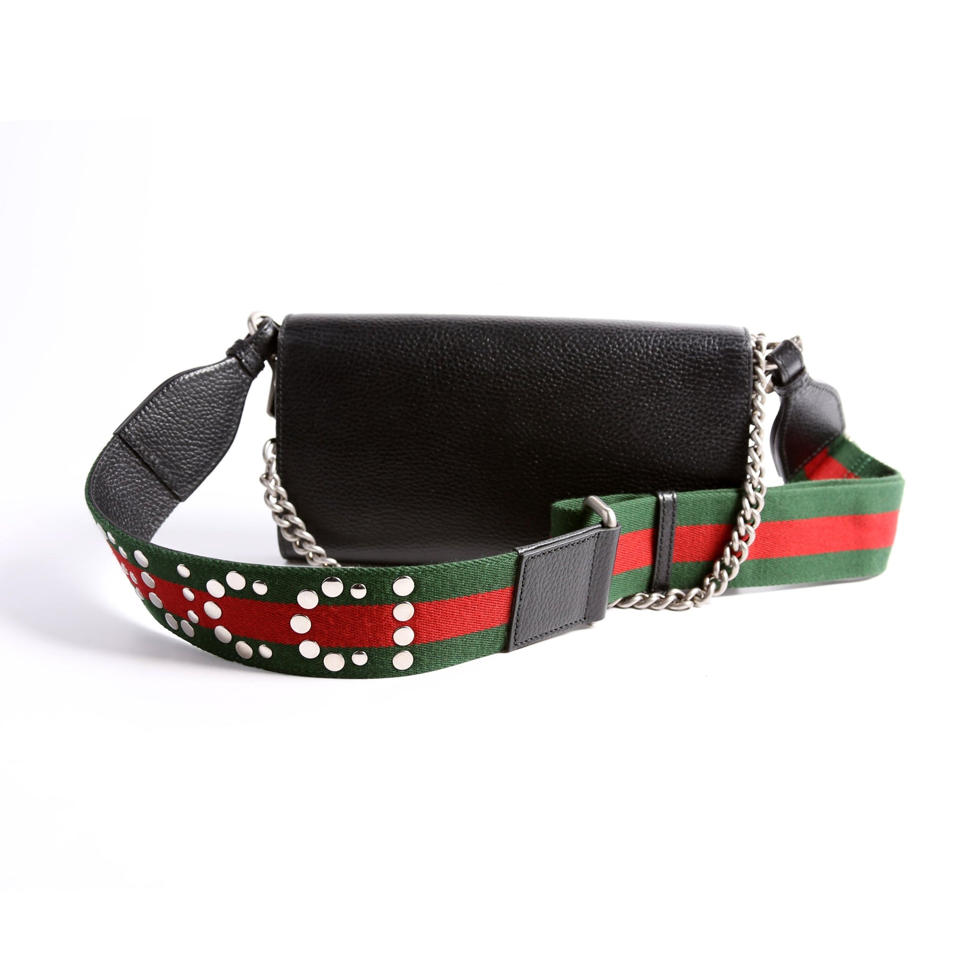 Gucci Dionysus East-West Leather Black Small Shoulder Bag