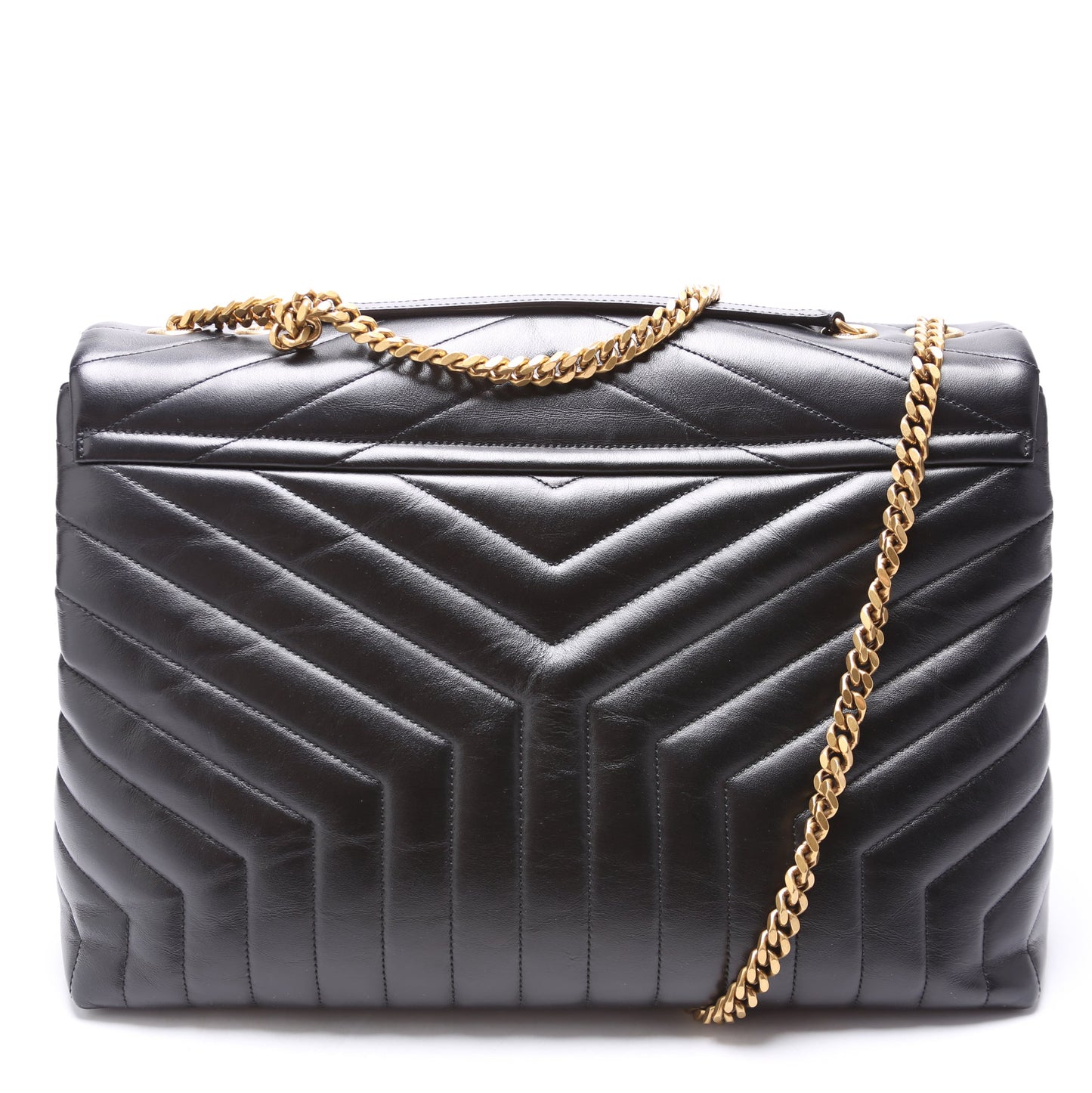 YSL Saint Laurent Loulou Satchel Bag Black Large Large 574947 Black