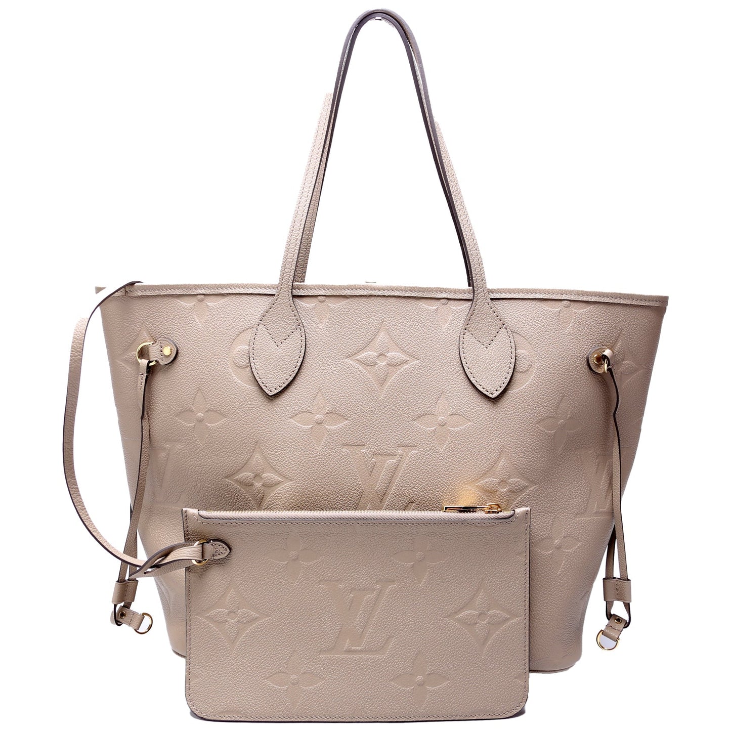 Louis Vuitton Neverfull MM Turtledove Empreinte Wallet Case