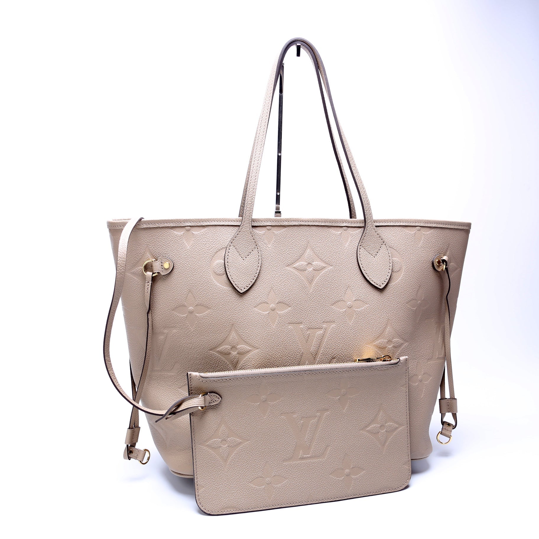 Louis Vuitton Neverfull MM Turtledove Empreinte Wallet Case
