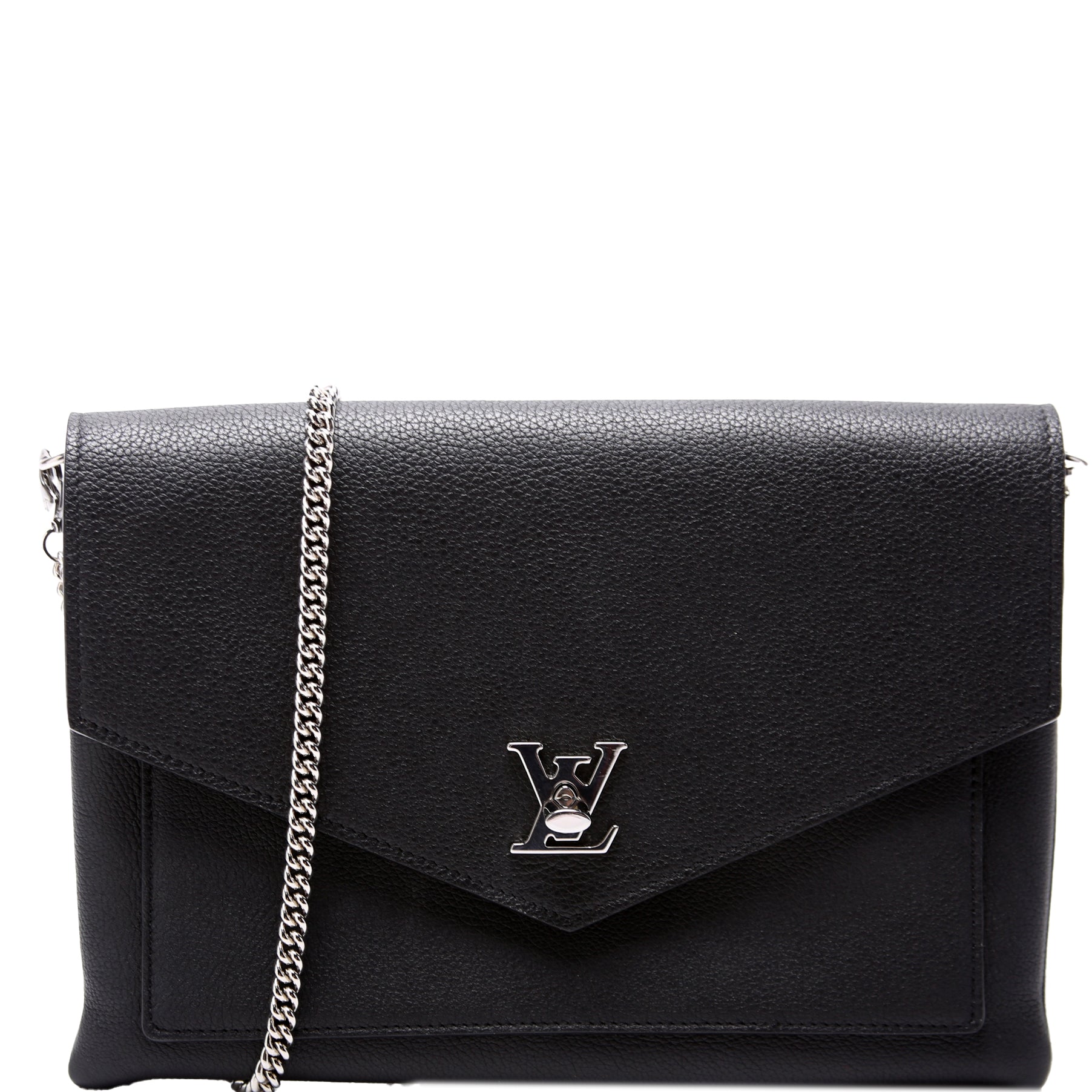 Louis Vuitton Mylockme Pochette Black Clutch Bag