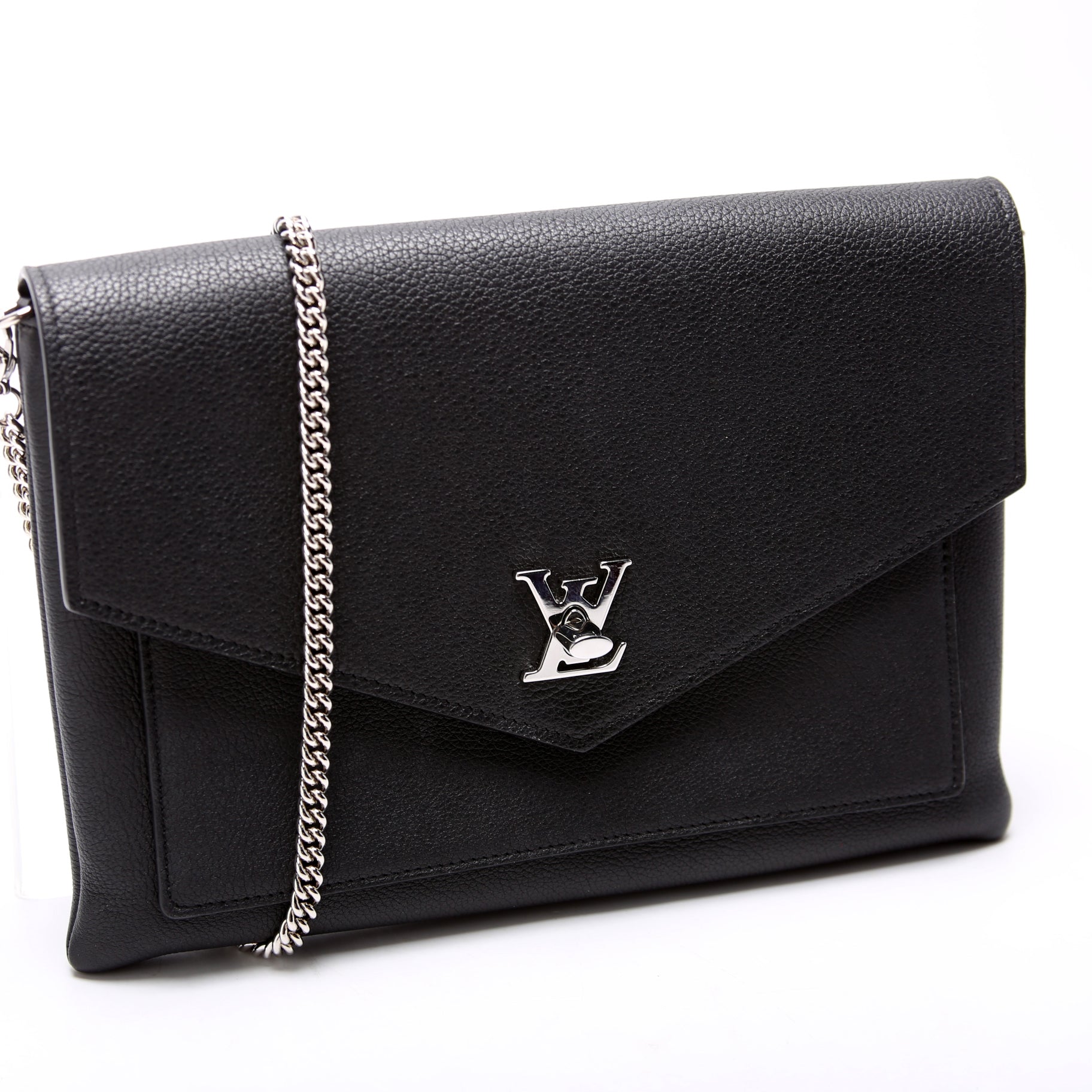 Louis Vuitton Mylockme Pochette Black Clutch Bag