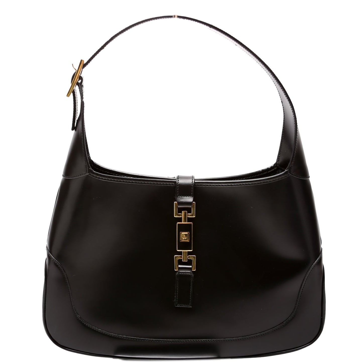 Gucci 001. . Jackie Leather Black Shoulder Bag