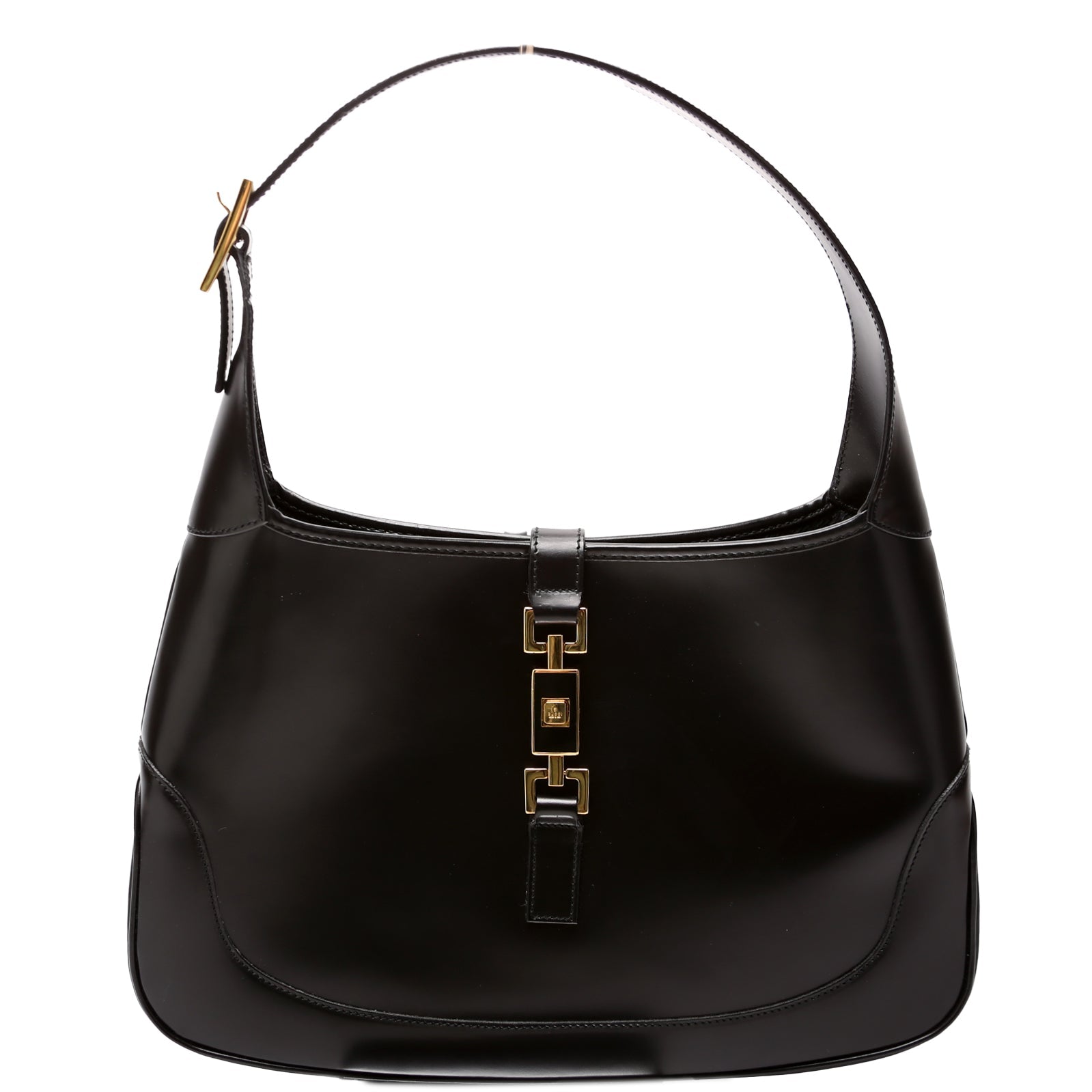 Gucci 001. . Jackie Leather Black Shoulder Bag