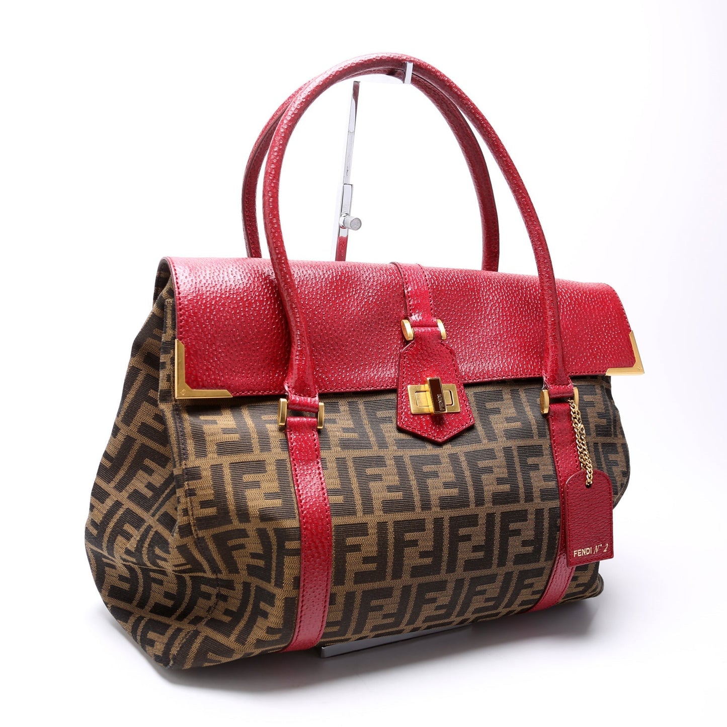 Fendi 8Br647 Linda Classic Zucca Bag Large Travel Bag