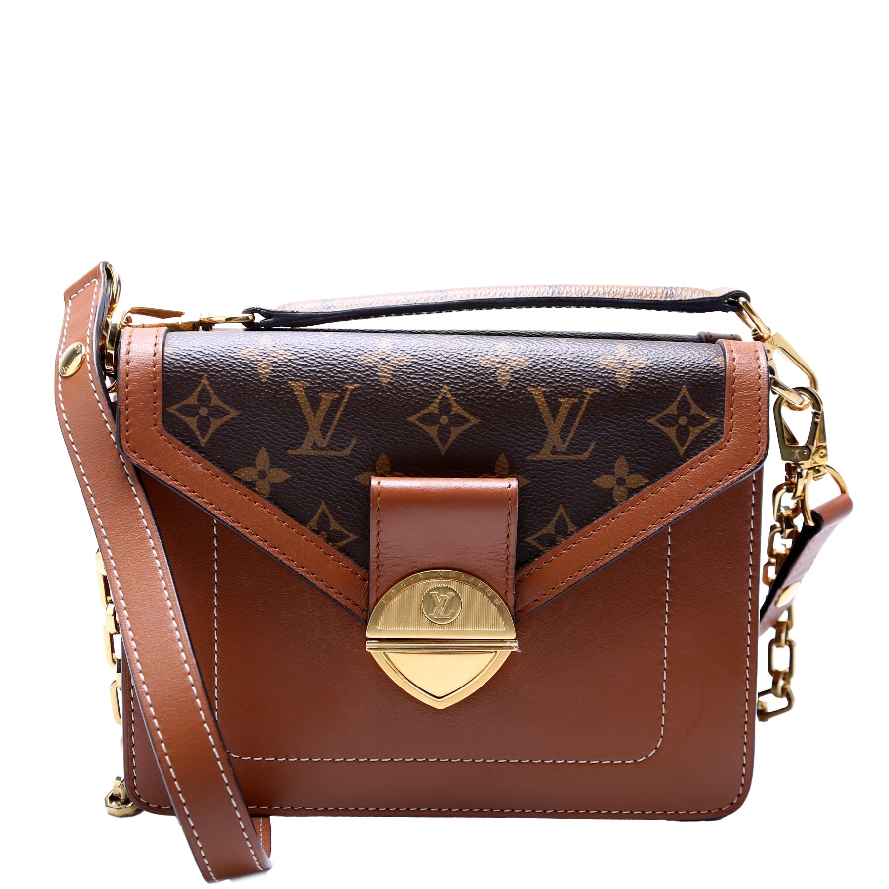 Louis Vuitton Biface Monogram Calfskin Brown Handbag