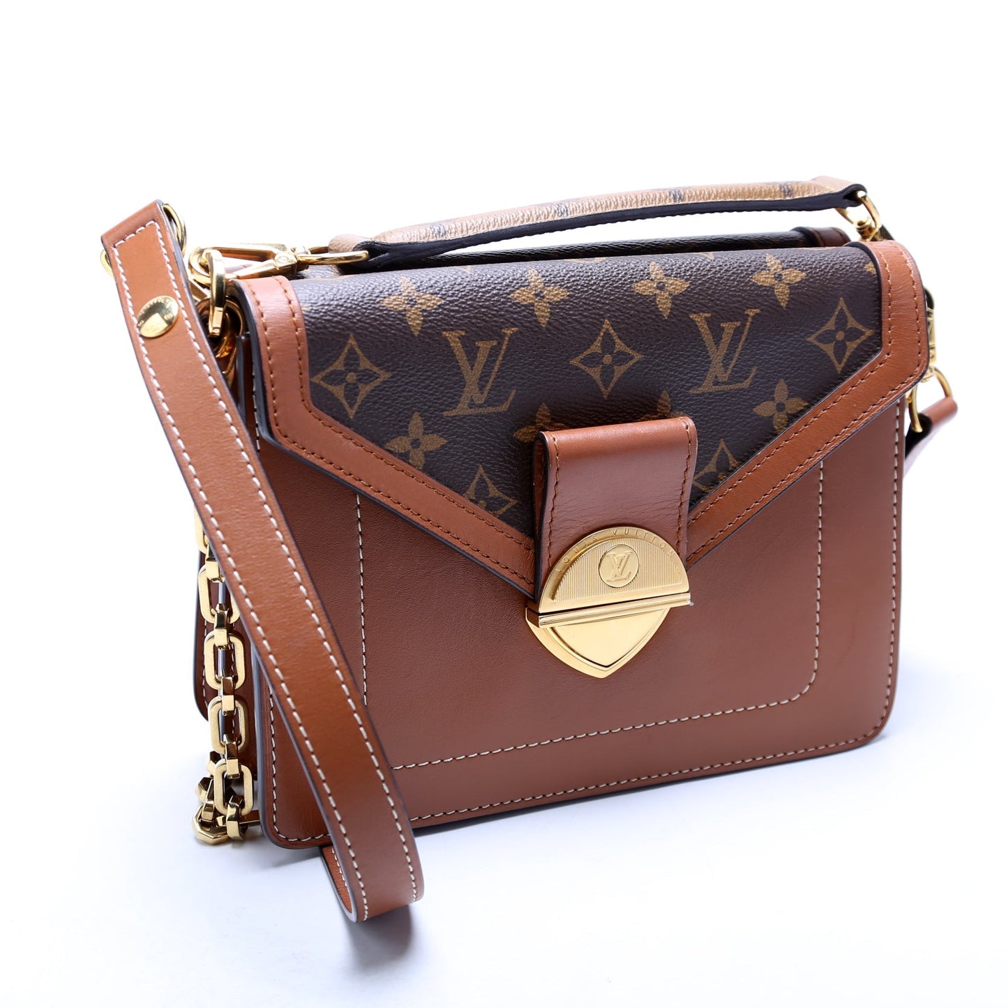 Louis Vuitton Biface Monogram Calfskin Brown Handbag