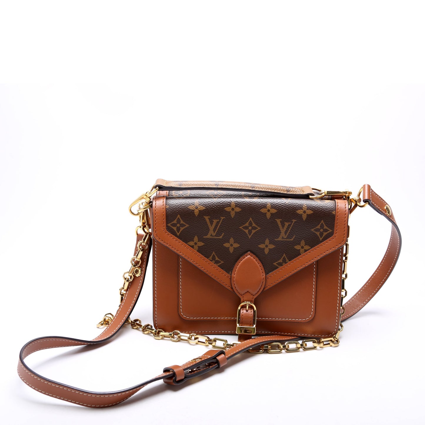 Louis Vuitton Biface Monogram Calfskin Brown Handbag